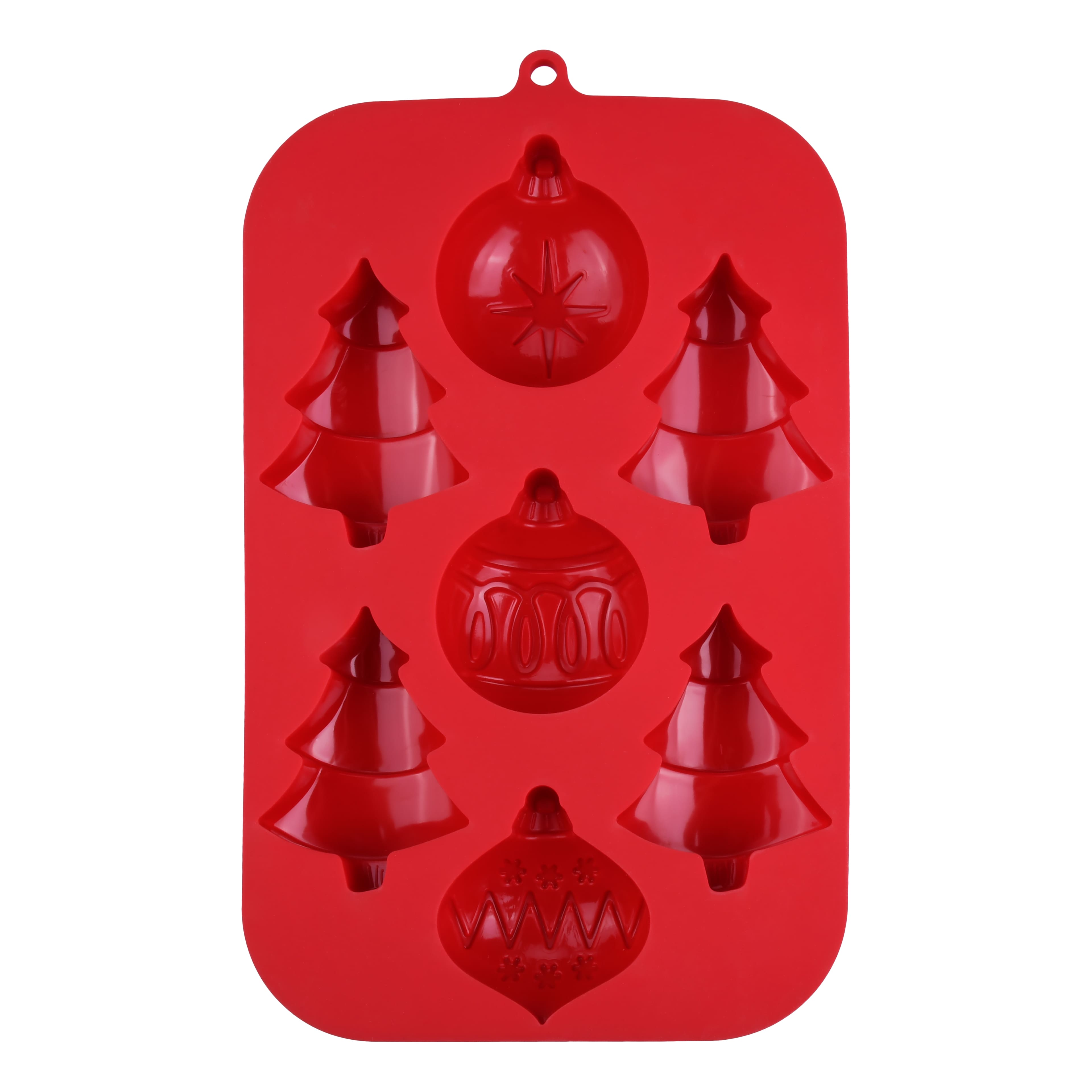 Christmas Trees &#x26; Ornaments Silicone Treat Mold by Makery&#x2122;