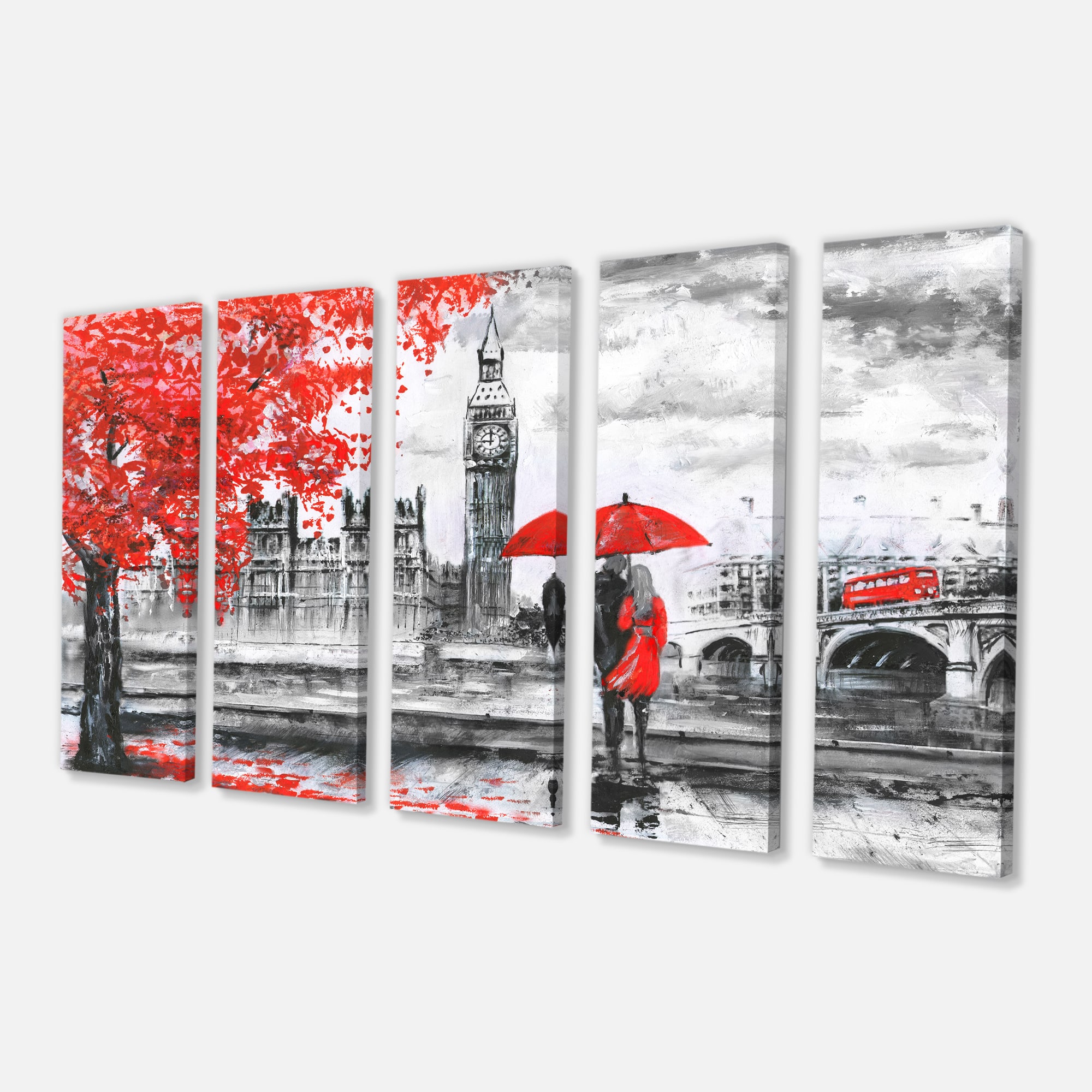 Designart - Couples Walking in Paris