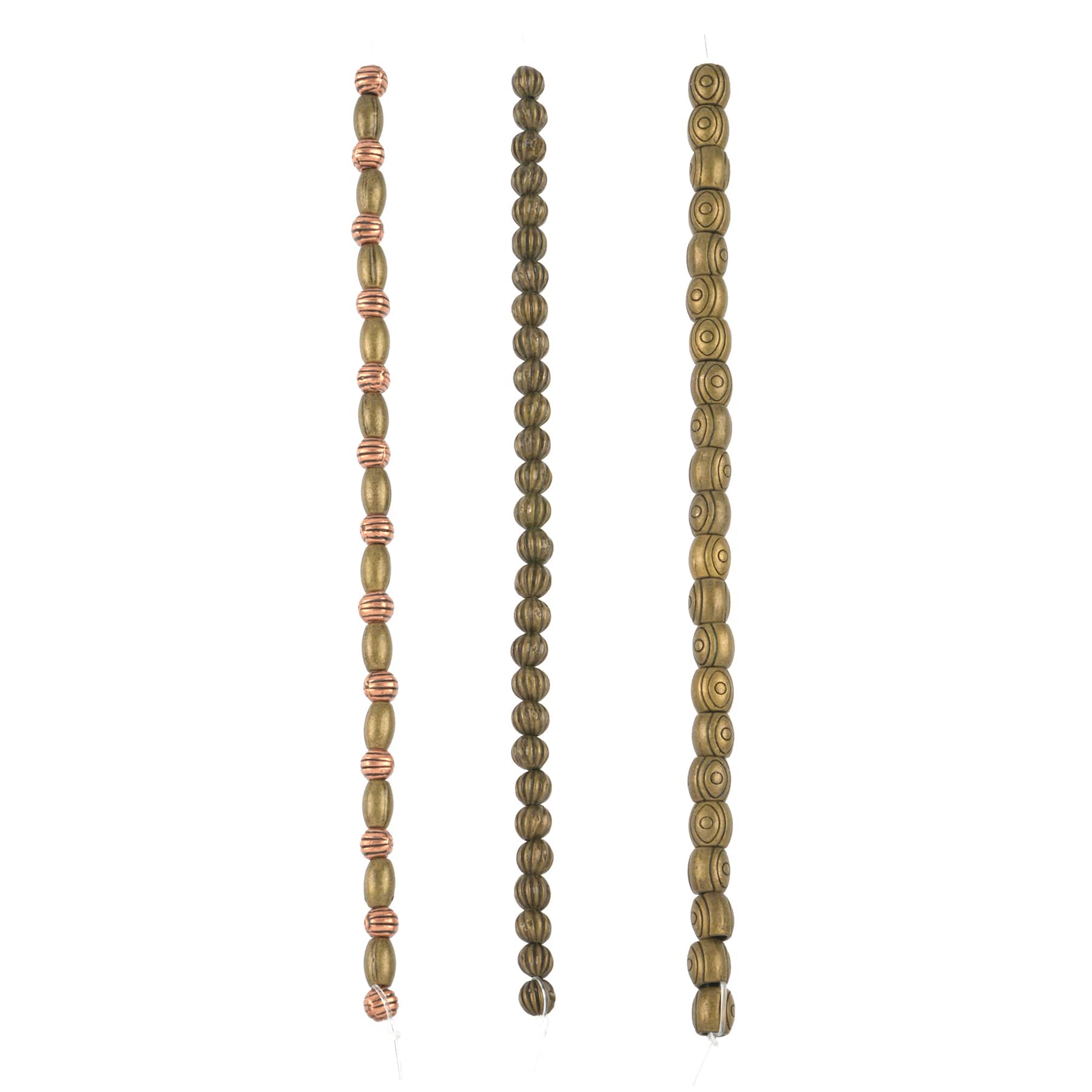 Brass & Copper Oxidized Metal Mixed Beads by Bead Landing™