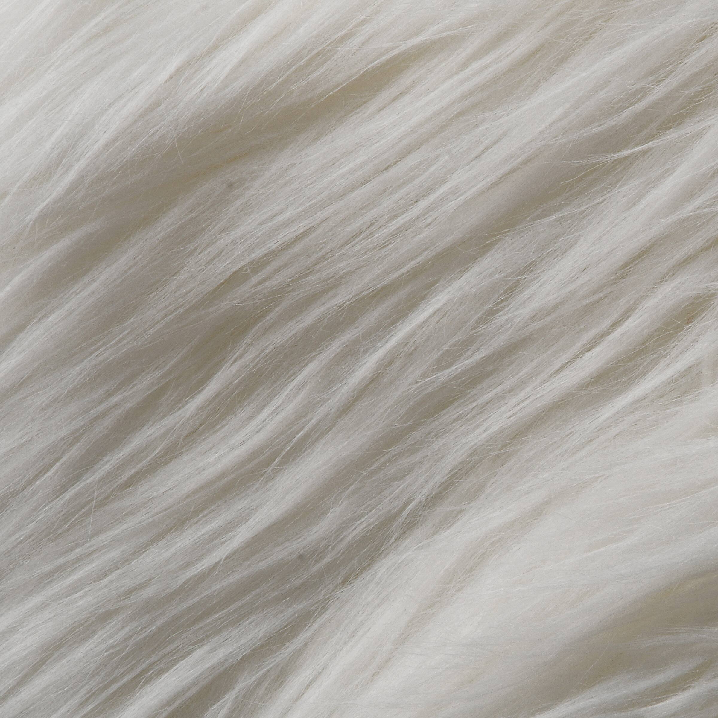 48" General Store Collection White High Pile Tree Skirt