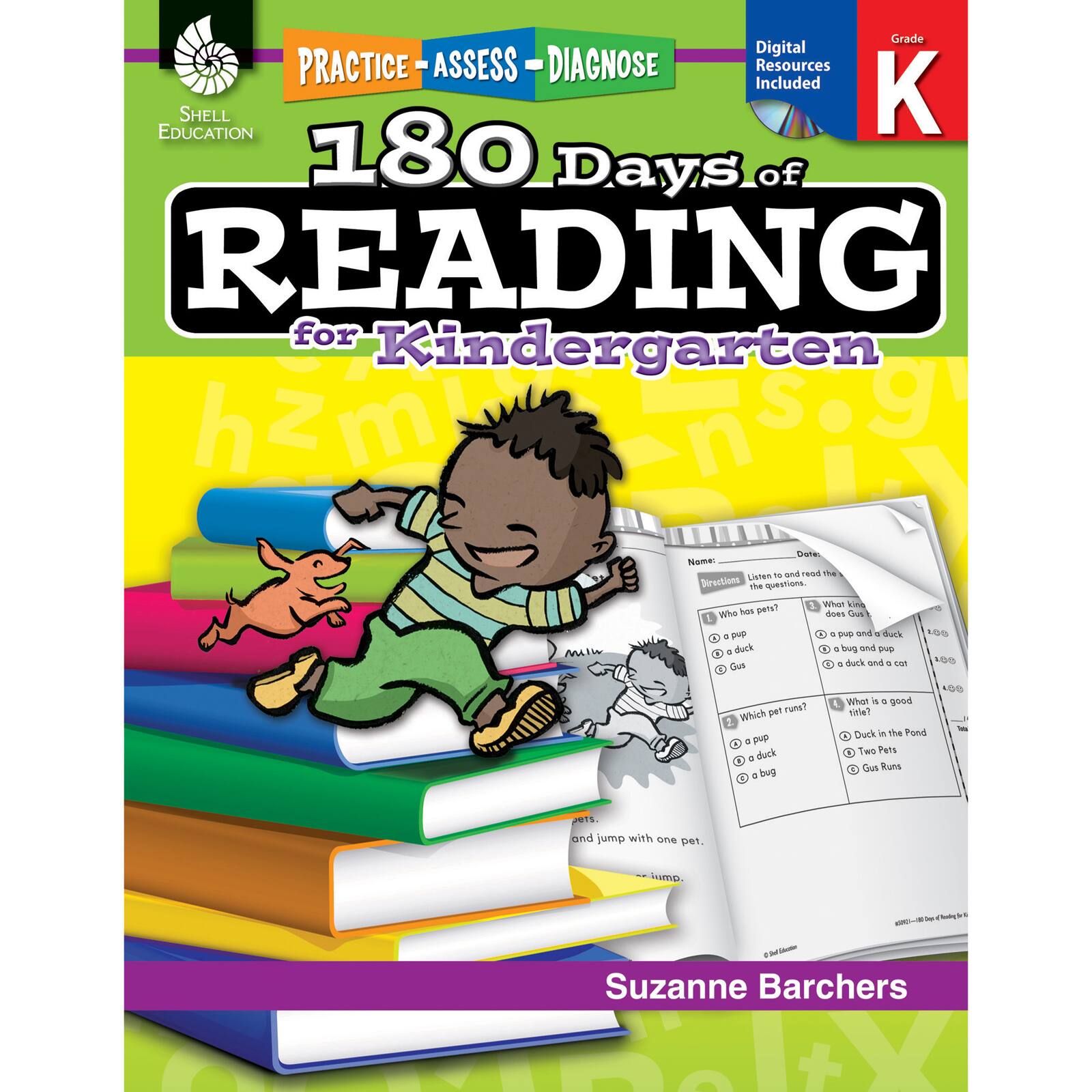 180 Days of Reading Activity Book for Kindergarten