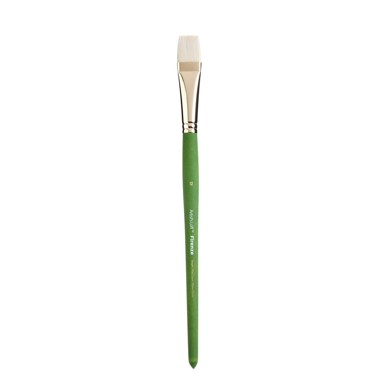 12 Pack: Firenze Long Handle Bright Brush by Artist's Loft™