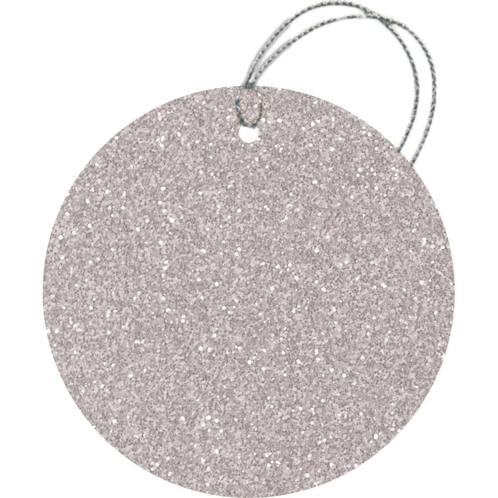 JAM Paper Circle Glitter Gift Tags with String, 30ct. Gift Tags Michaels