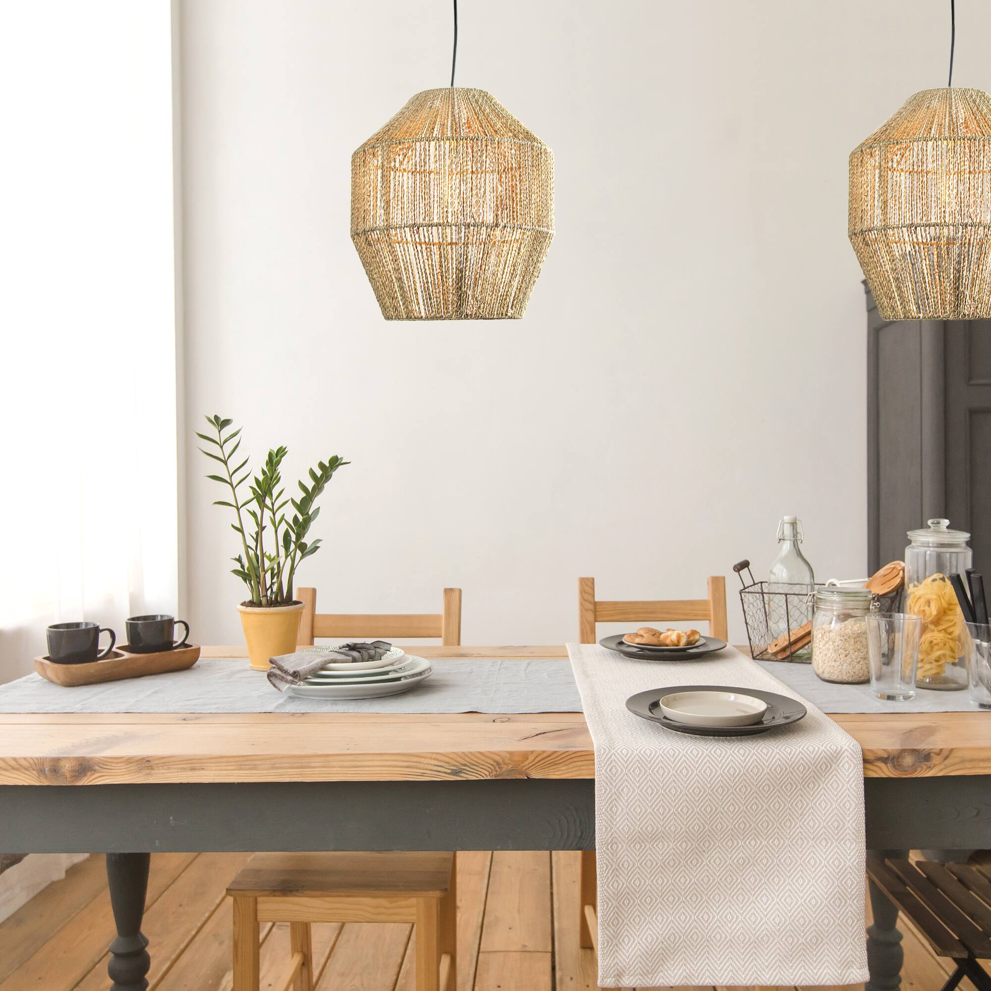 14'' Hemp Rope Pendant Lamp