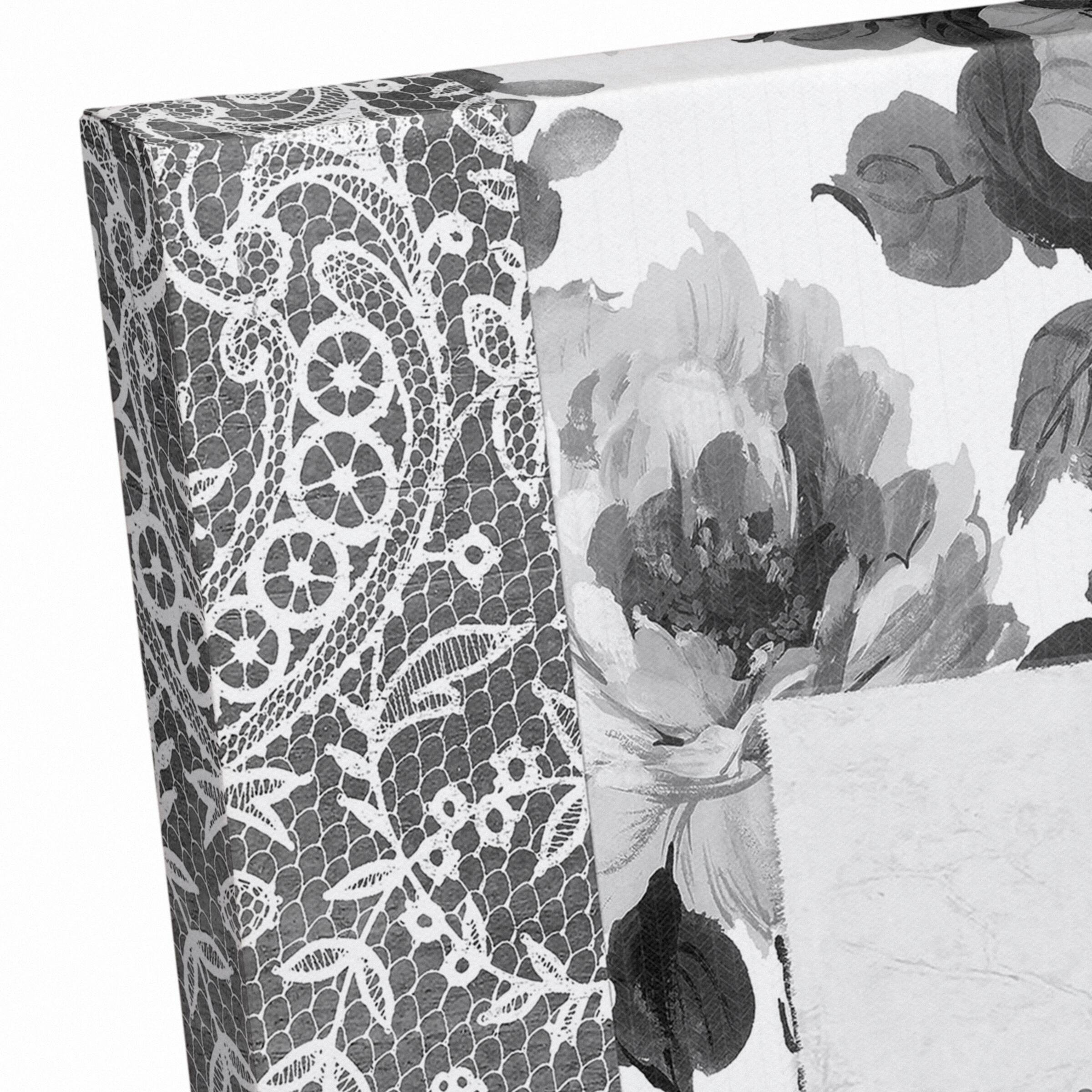 Spring Floral Patchwork 2 16" x 20" Canvas Wall Art