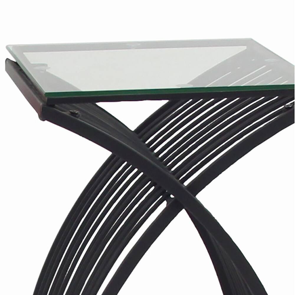 Black Metal Eclectic Outdoor Seating Set