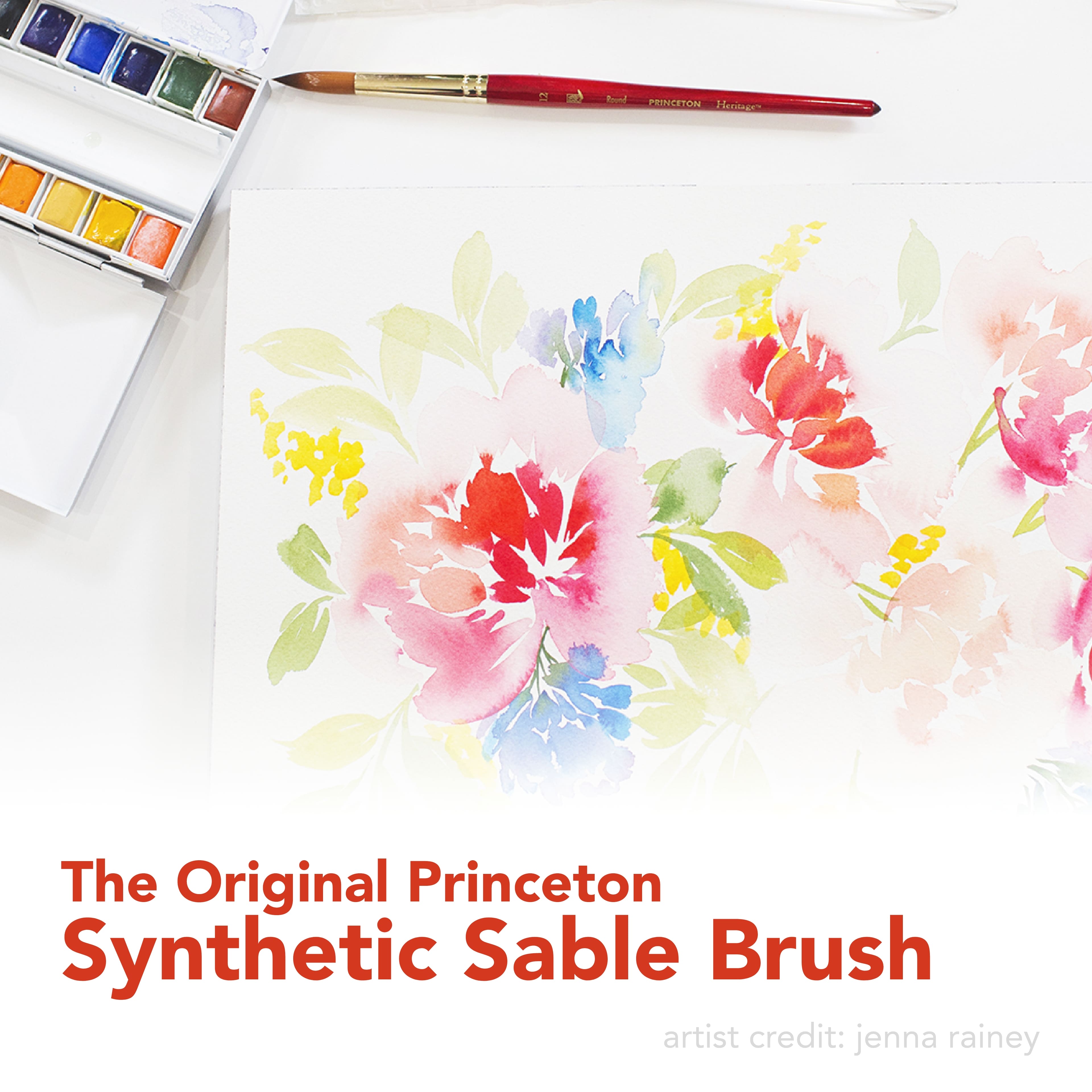  Princeton Heritage, Series 4050, Synthetic Sable Paint