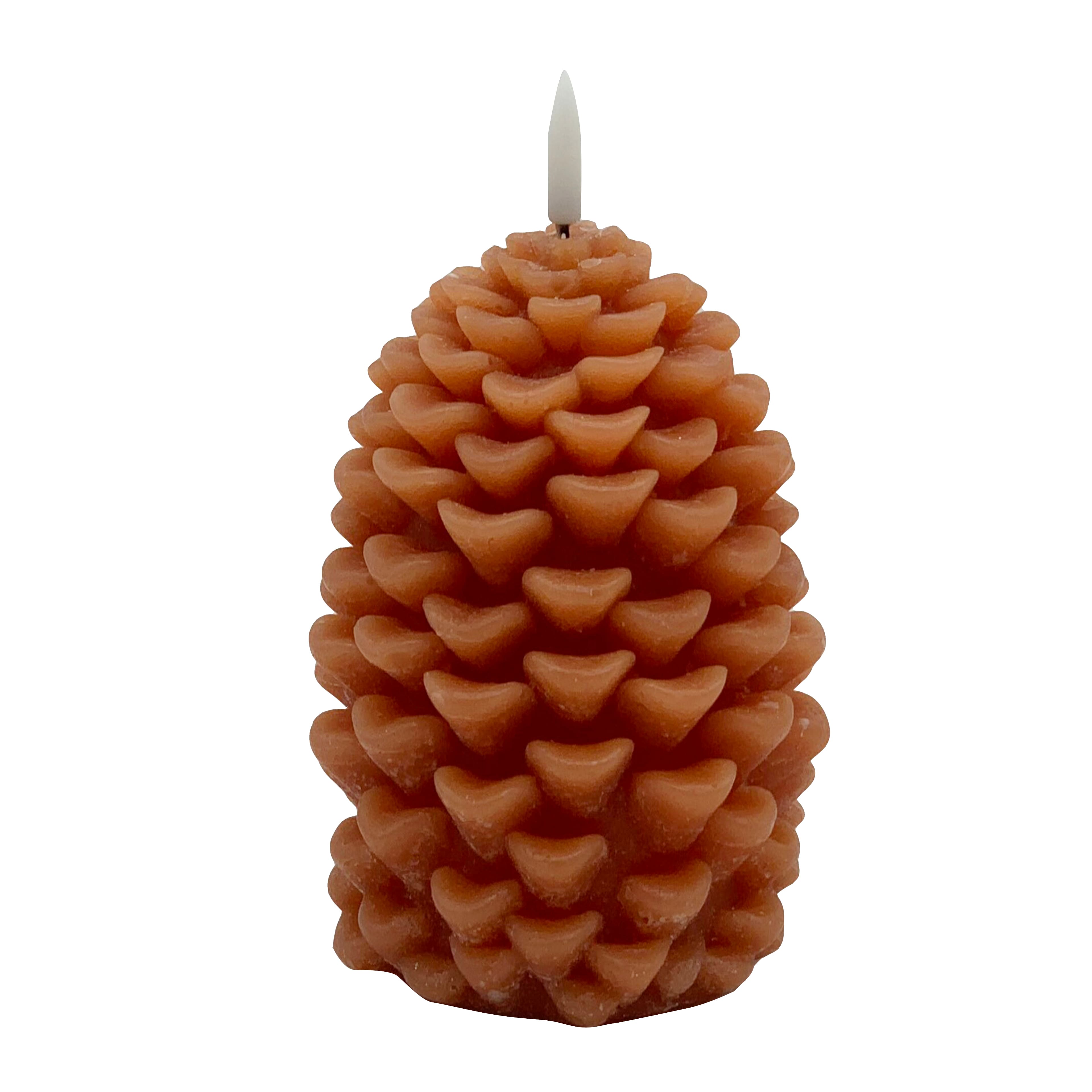 4.5&#x22; Brown LED Pinecone Candle by Ashland&#xAE;