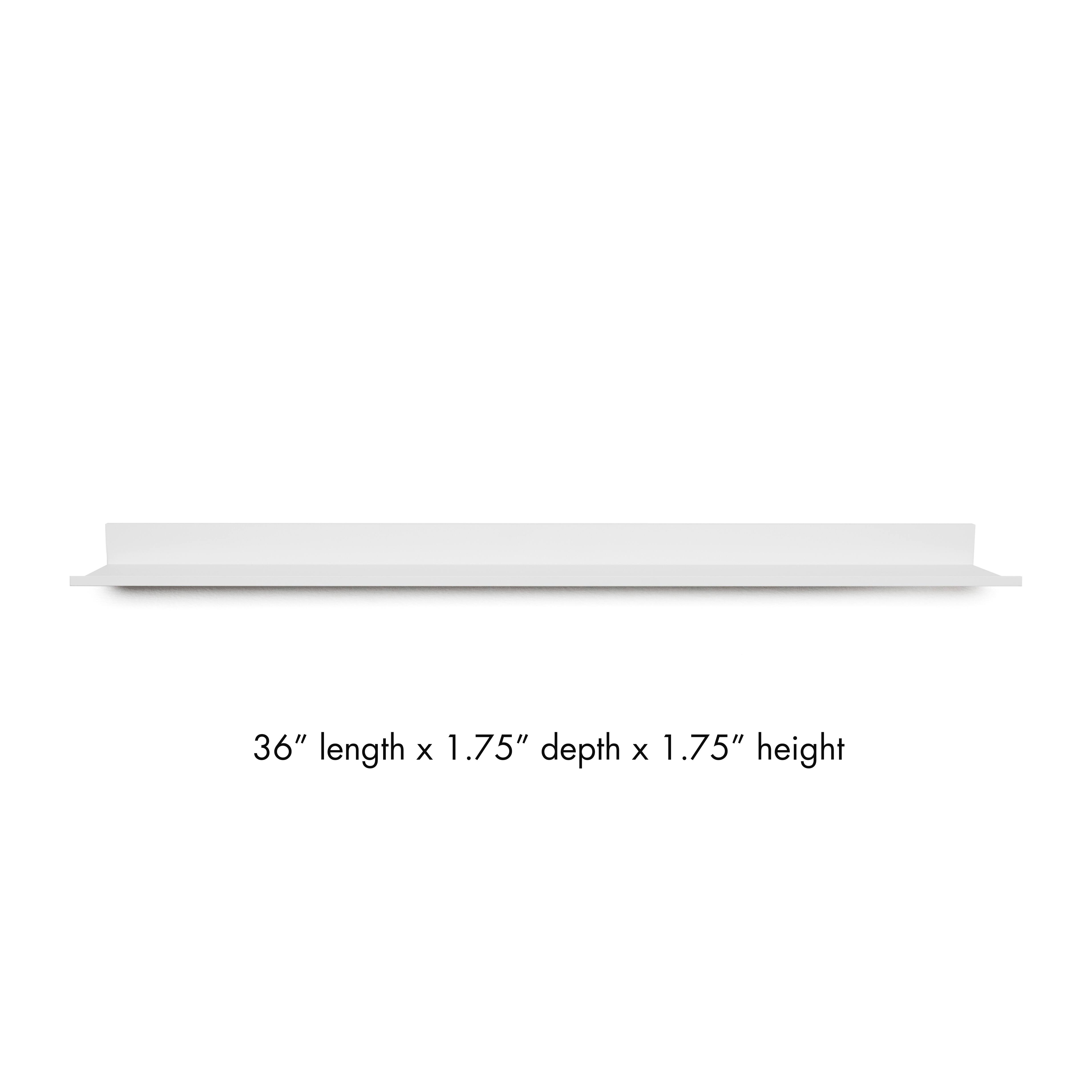 HangZ&#x2122; White No Stud Photo Ledge