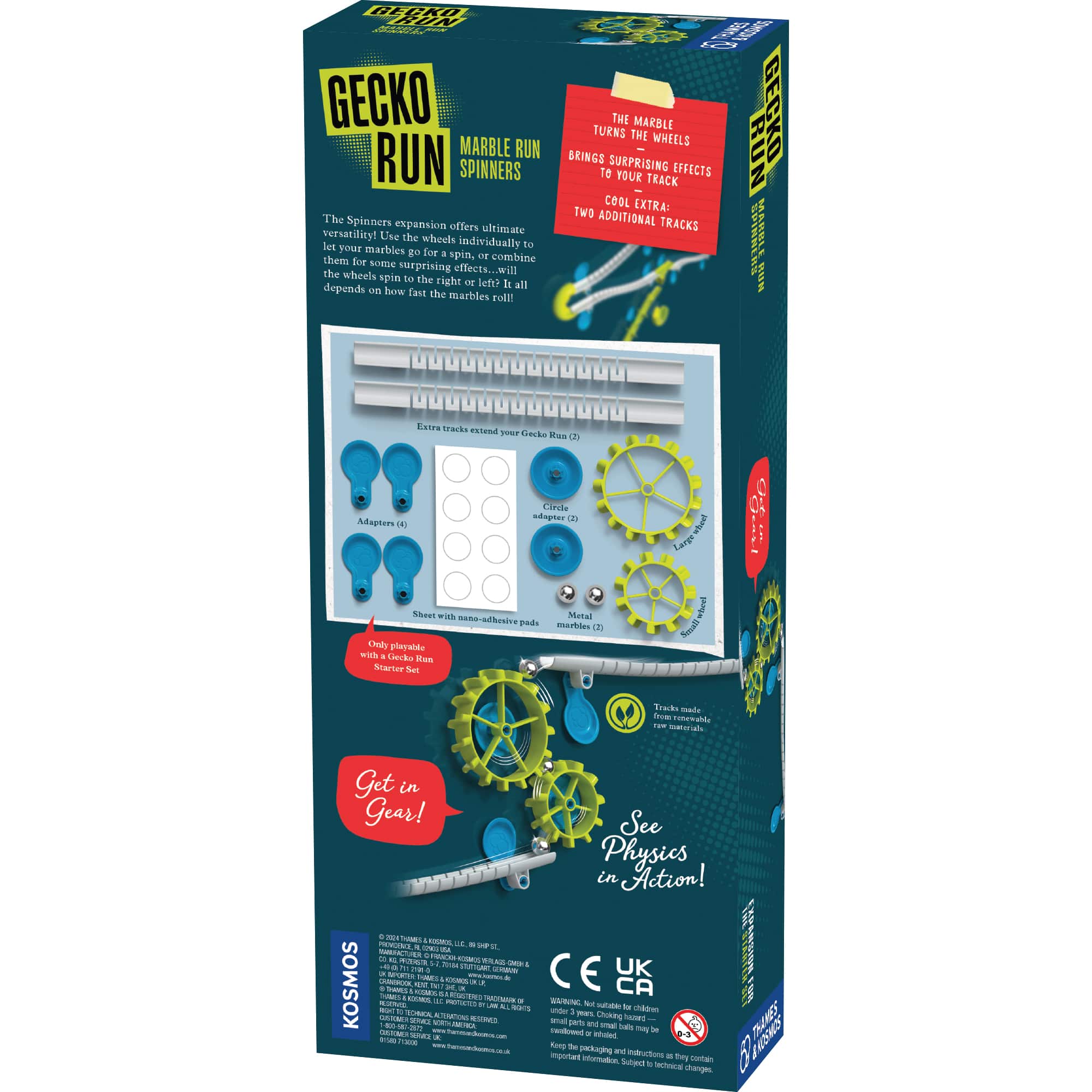 Thames &#x26; Kosmos Gecko Run: Marble Run Spinners Expansion Pack