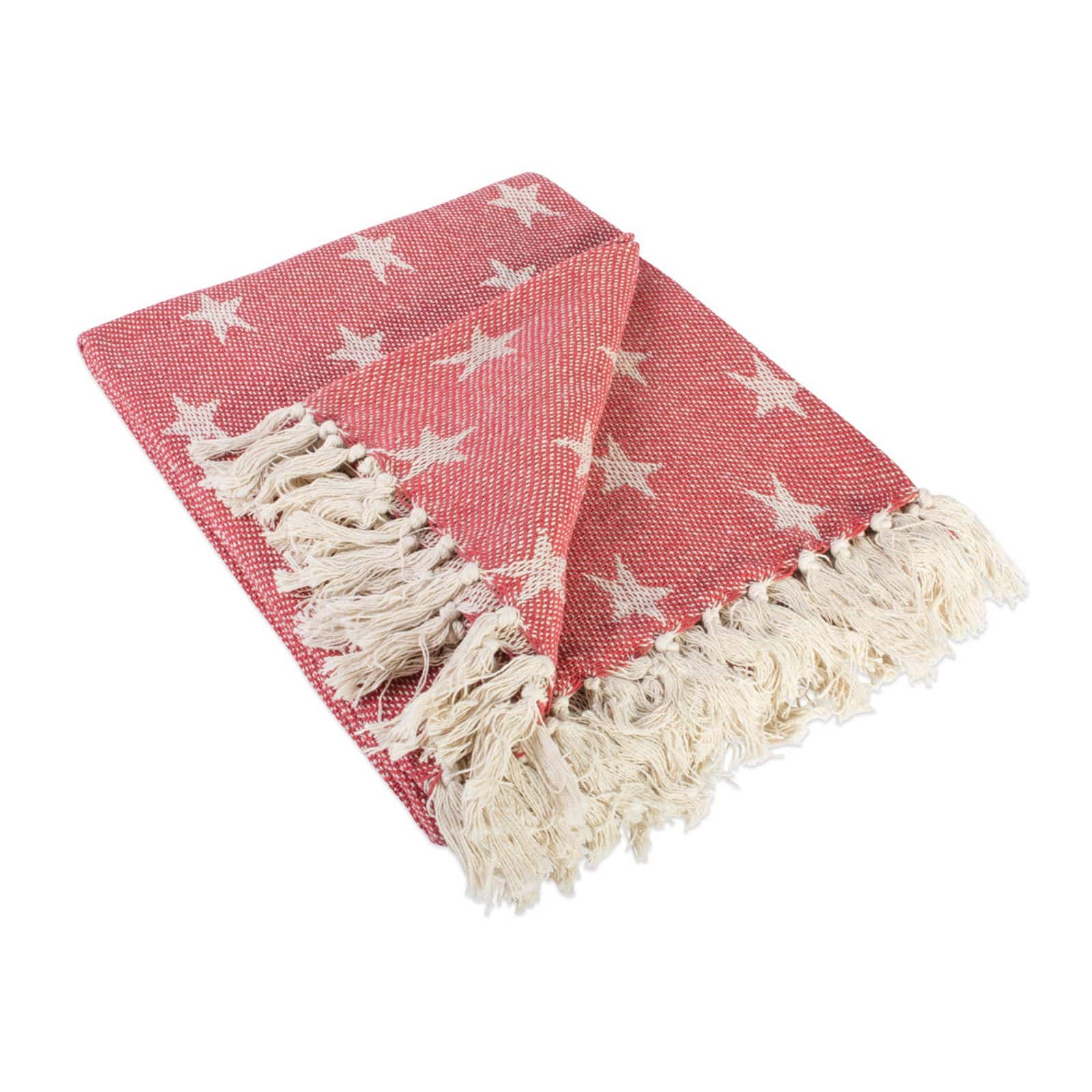 DII® Tango Red Stars Throw