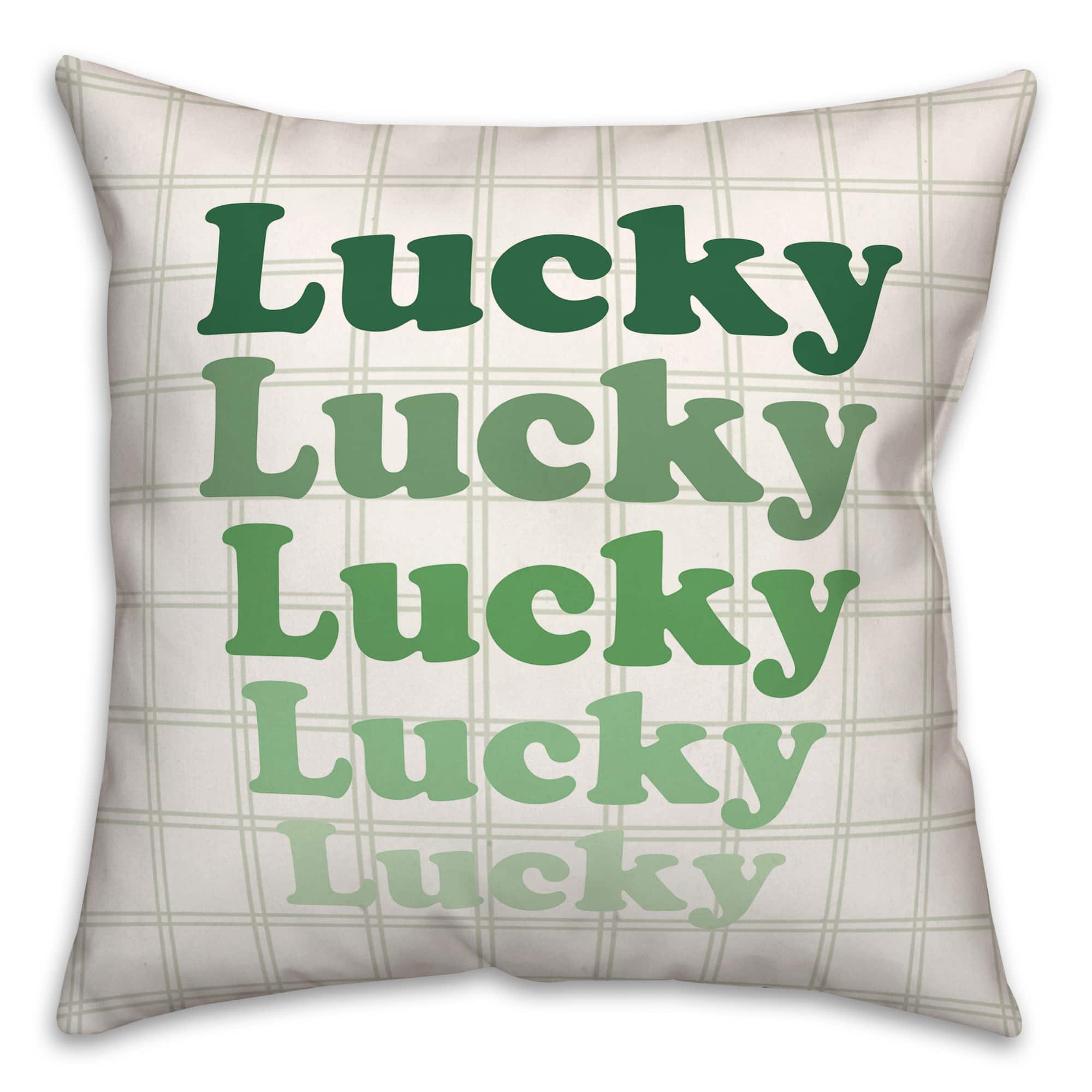 Lucky Stack St. Patrick's Day Throw Pillow