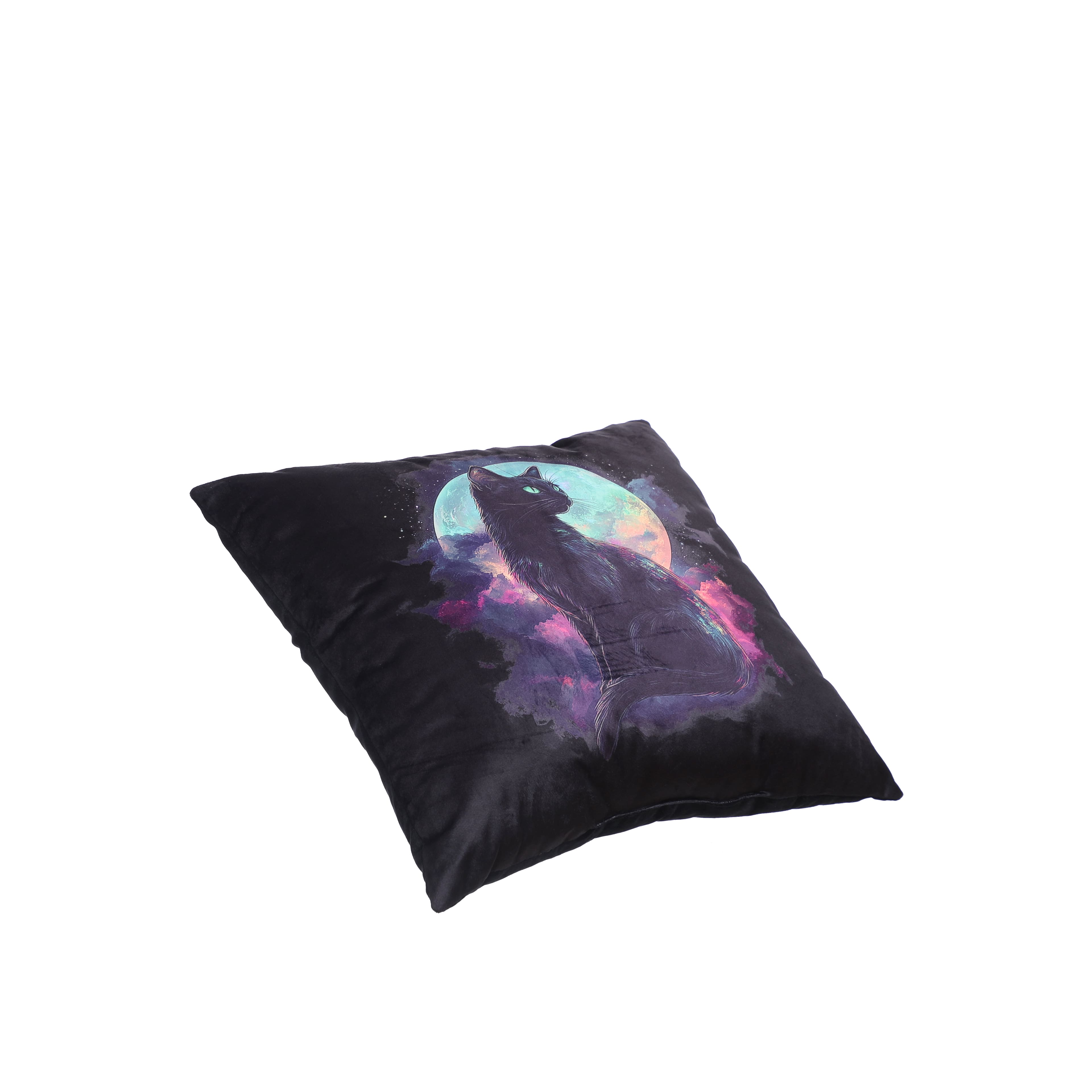 17&#x22; x 17&#x22; Cat with Moon Softline Pillow by Ashland&#xAE;