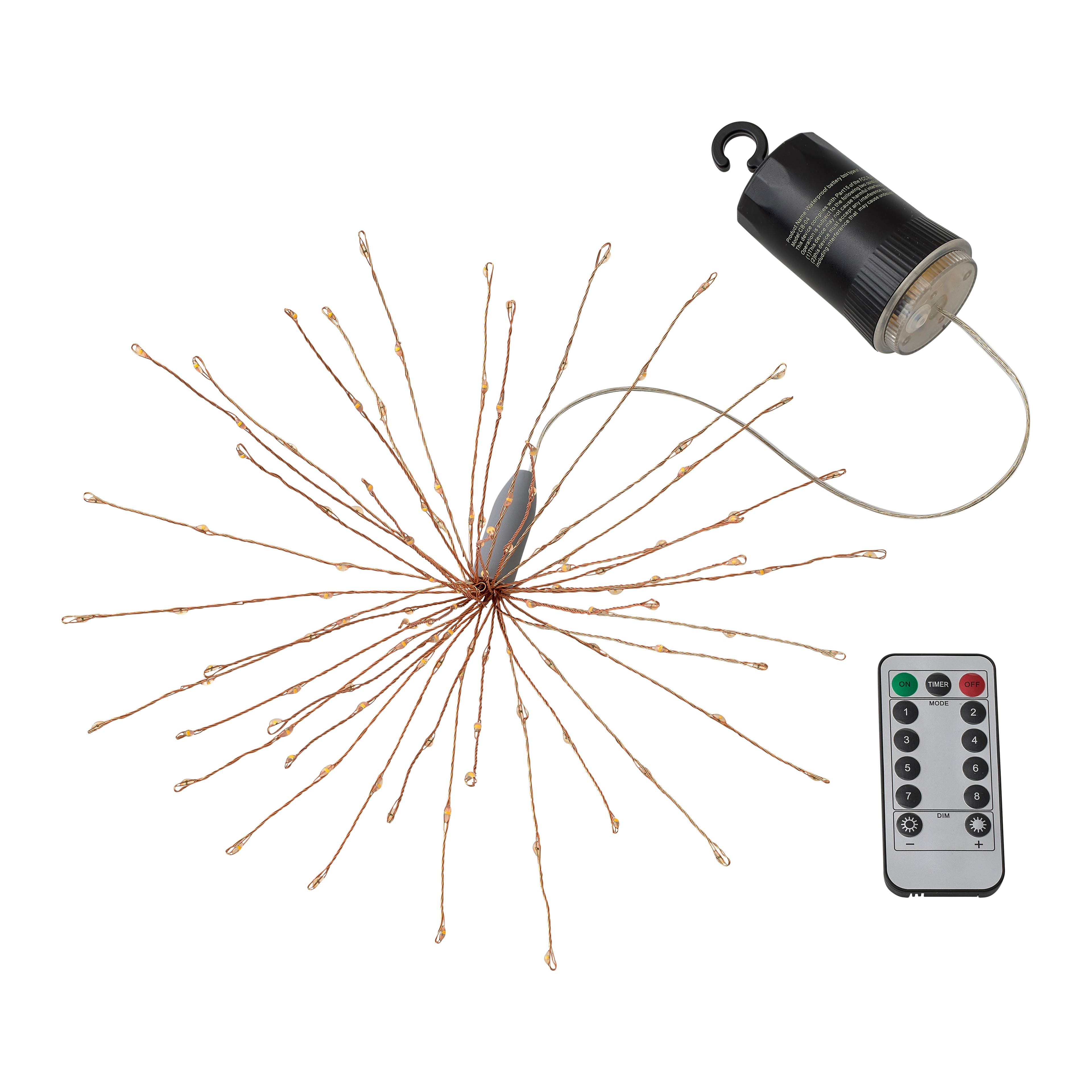 120ct. Warm White LED Copper String Lights Starburst by Ashland&#xAE;