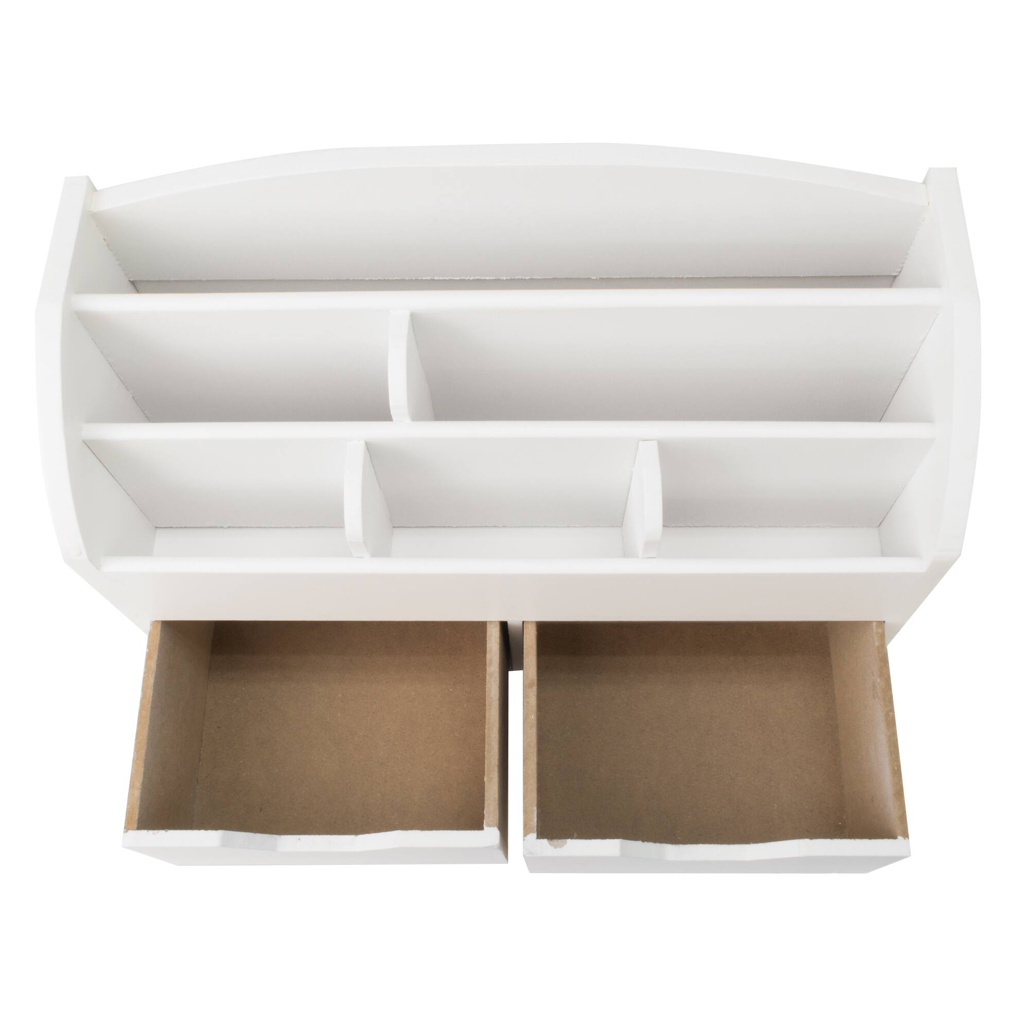 American Art D&#xE9;cor&#x2122; White Space Saving Desk Organizer with USB Port