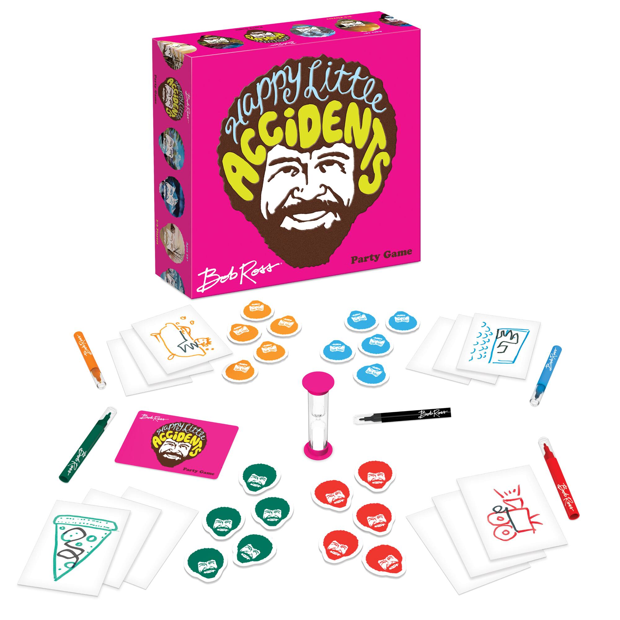 Big G Creative Bob Ross&#xAE; Happy Little Accidents Party Game