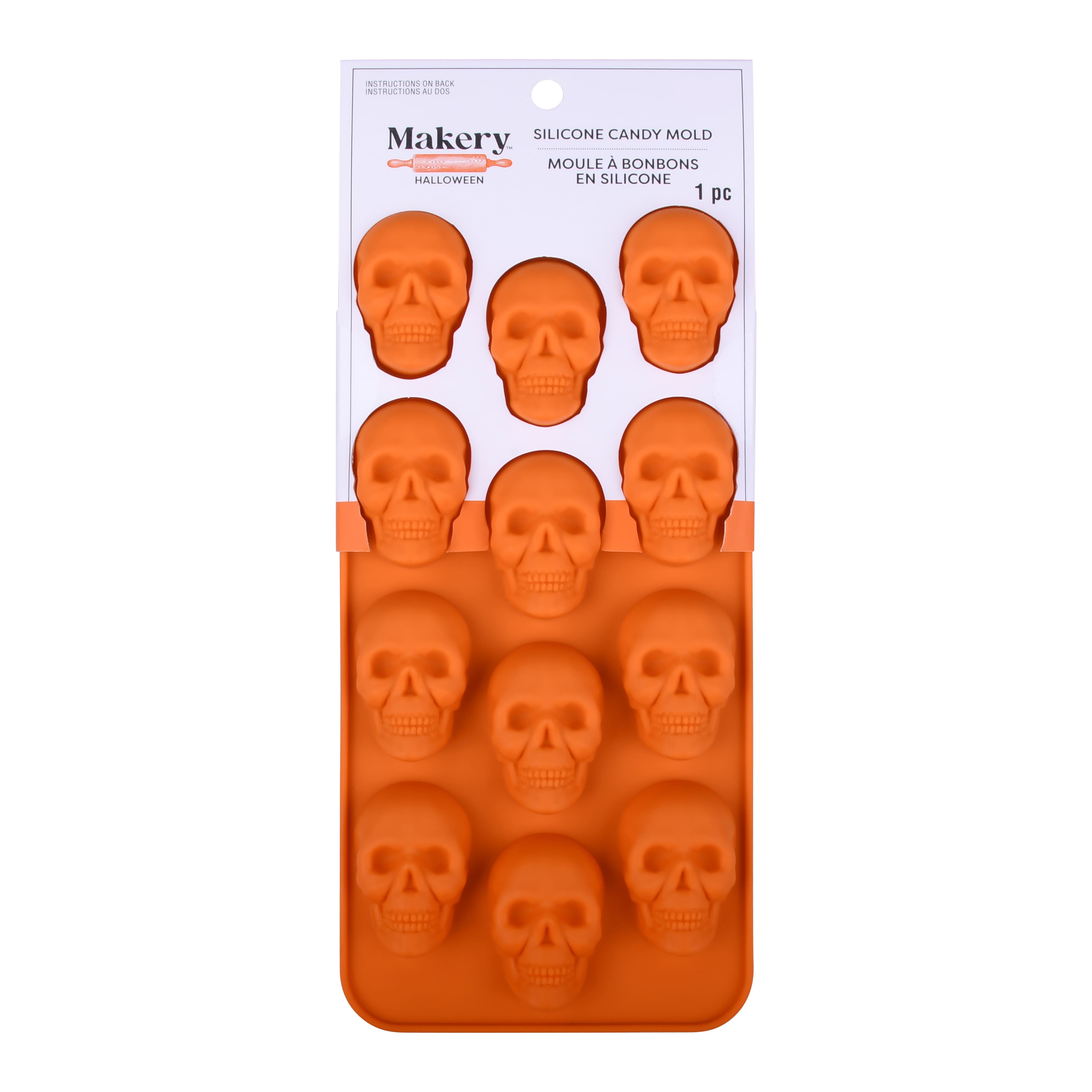Skull Silicone Candy Mold by Makery&#x2122;