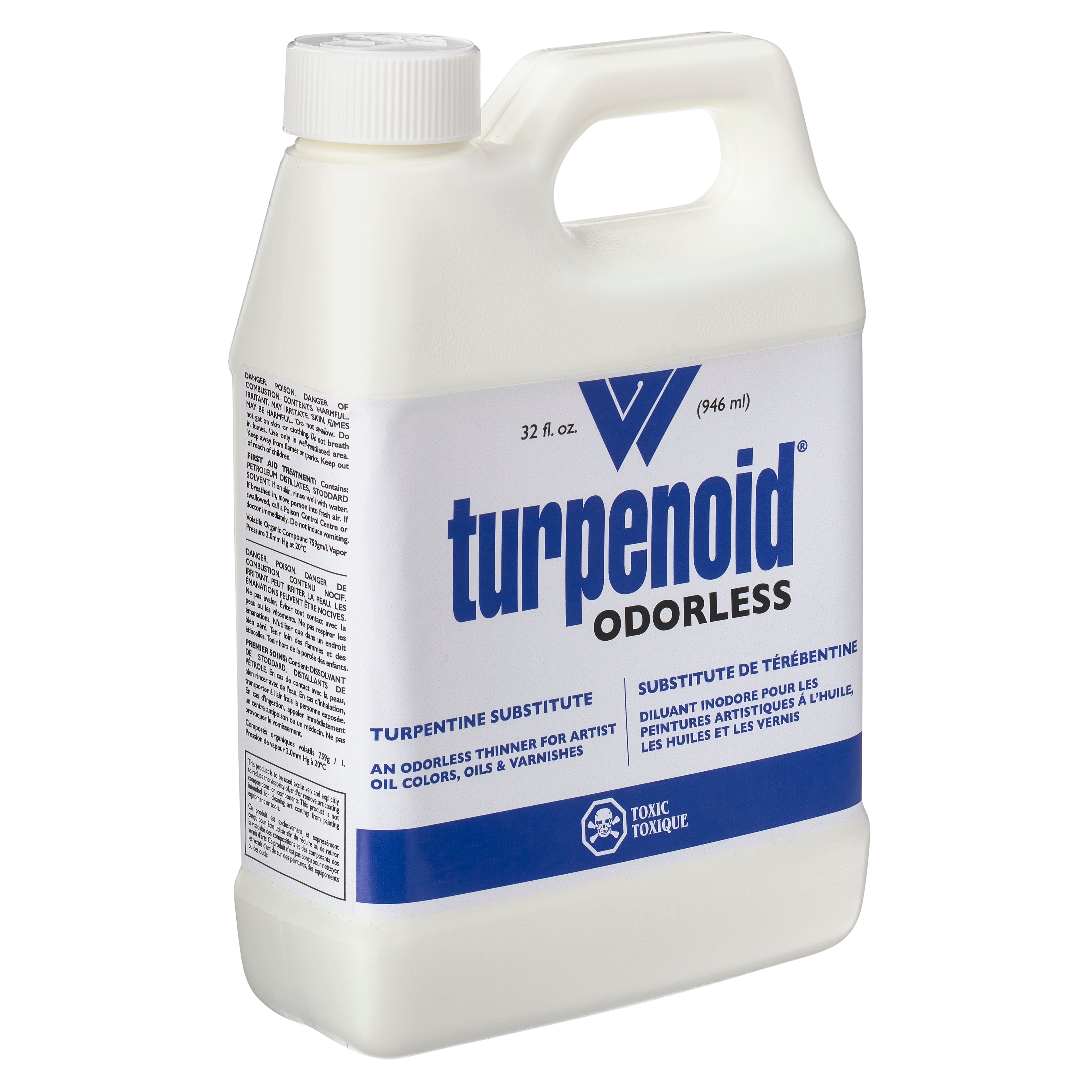 Turpenoid Natural Non-Toxic Non-Flammable Paint Thinner, 1 Quart 