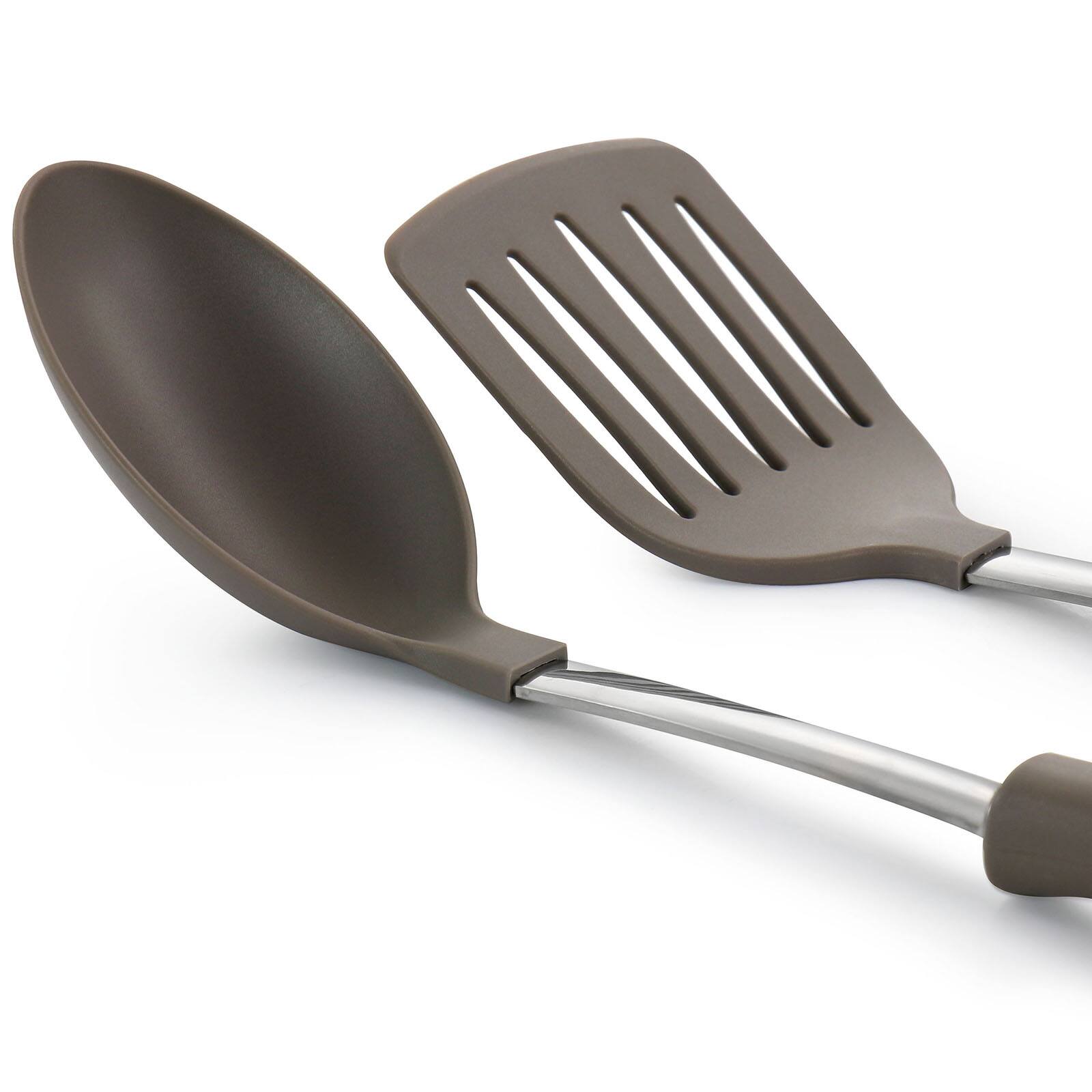 Martha Stewart Taupe Nylon Serving Spoon