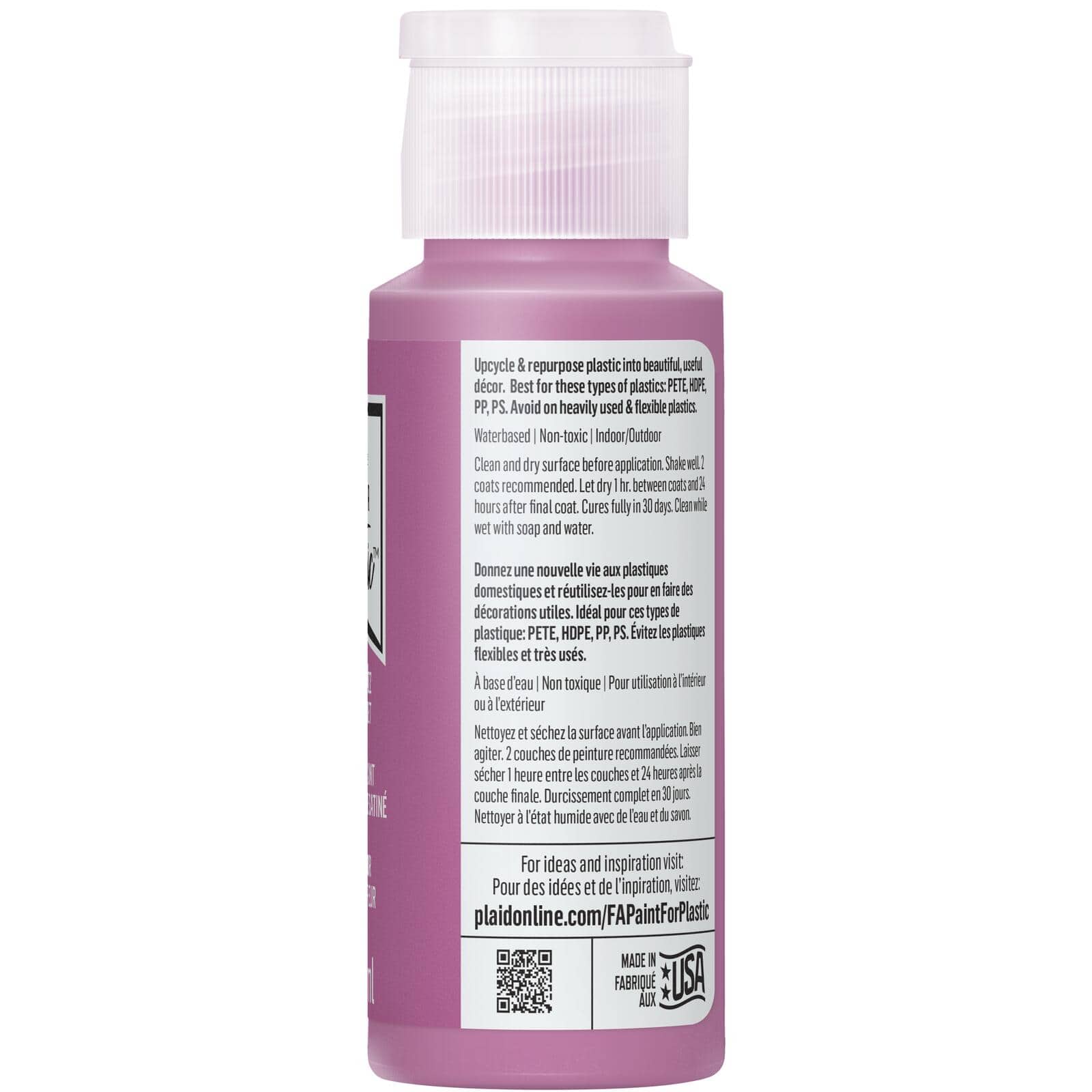 FolkArt &#xAE; Paint For Plastic&#x2122; Satin Acrylic Paint
