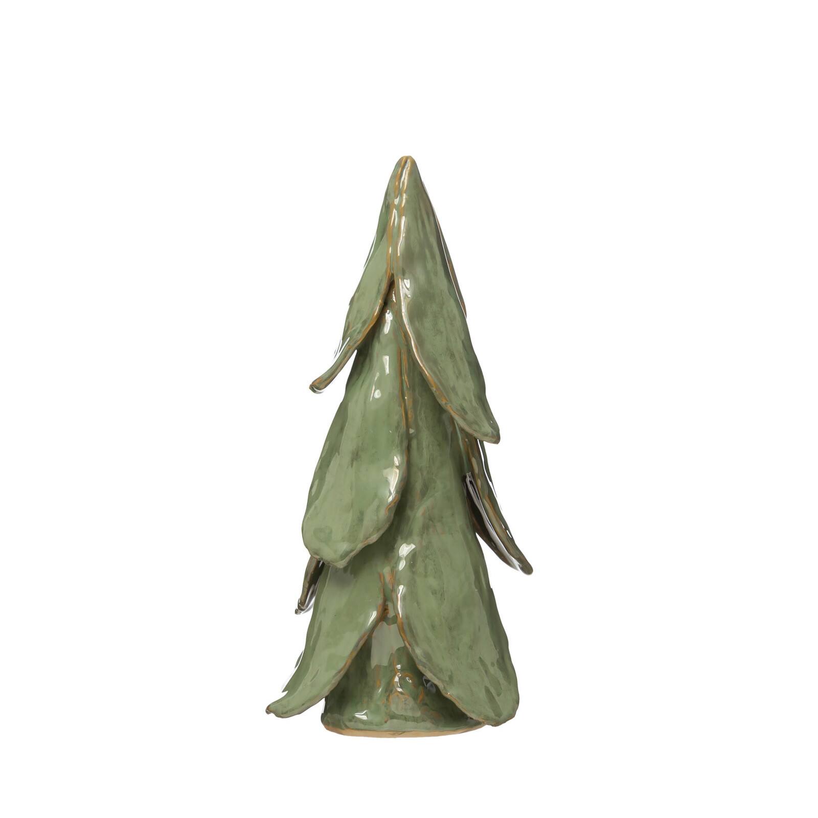 Hello Honey® 11" Mint Reactive Glaze Finish Handmade Stoneware Tree