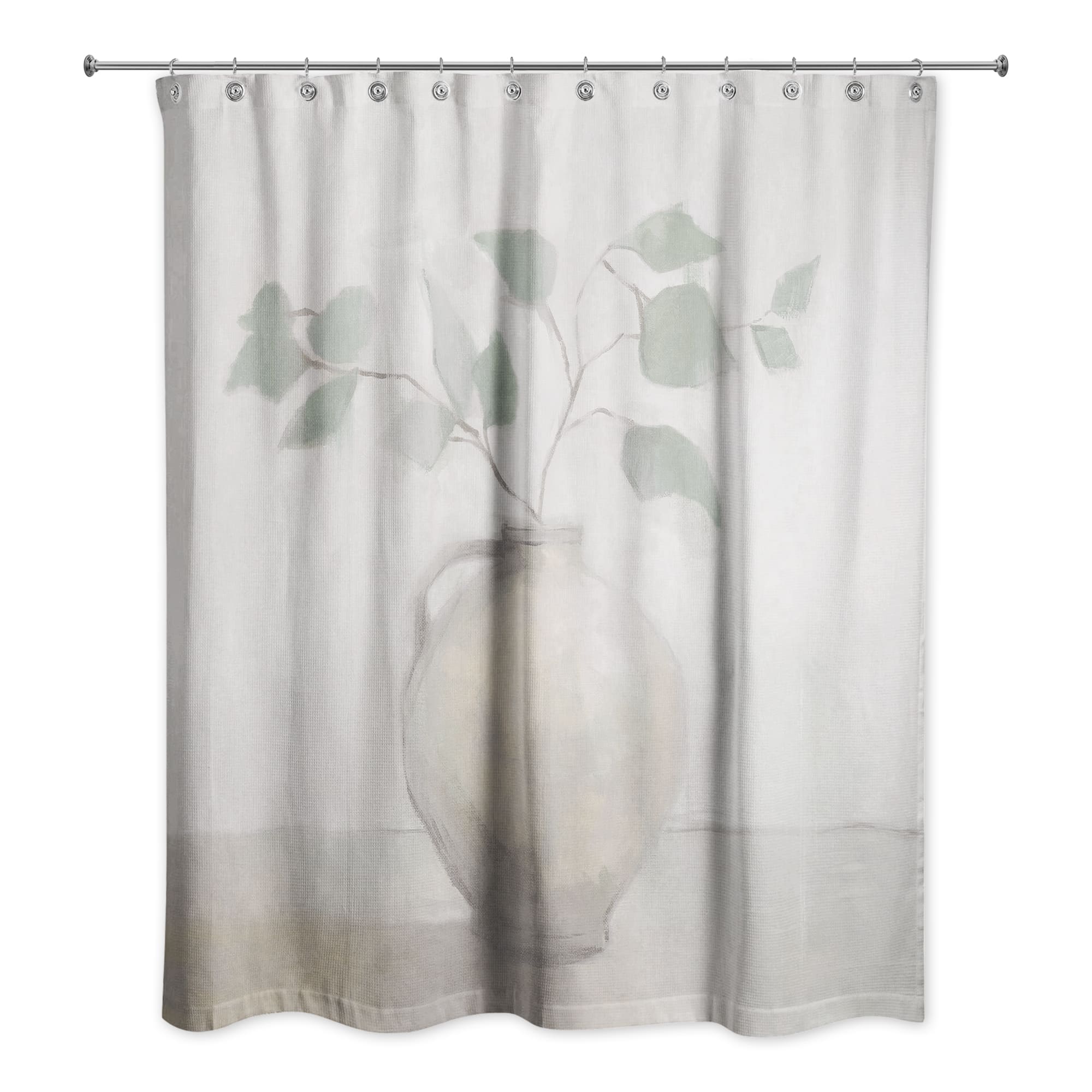 Light Vase Botanical 71&#x22; x 74&#x22; Shower Curtain