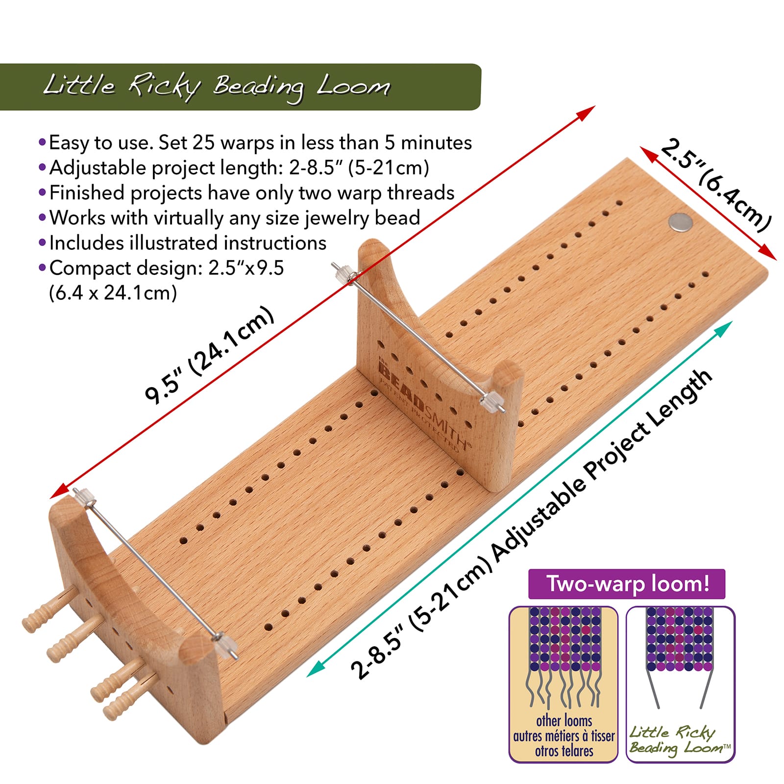The Beadsmith® Little Ricky Beading Loom™