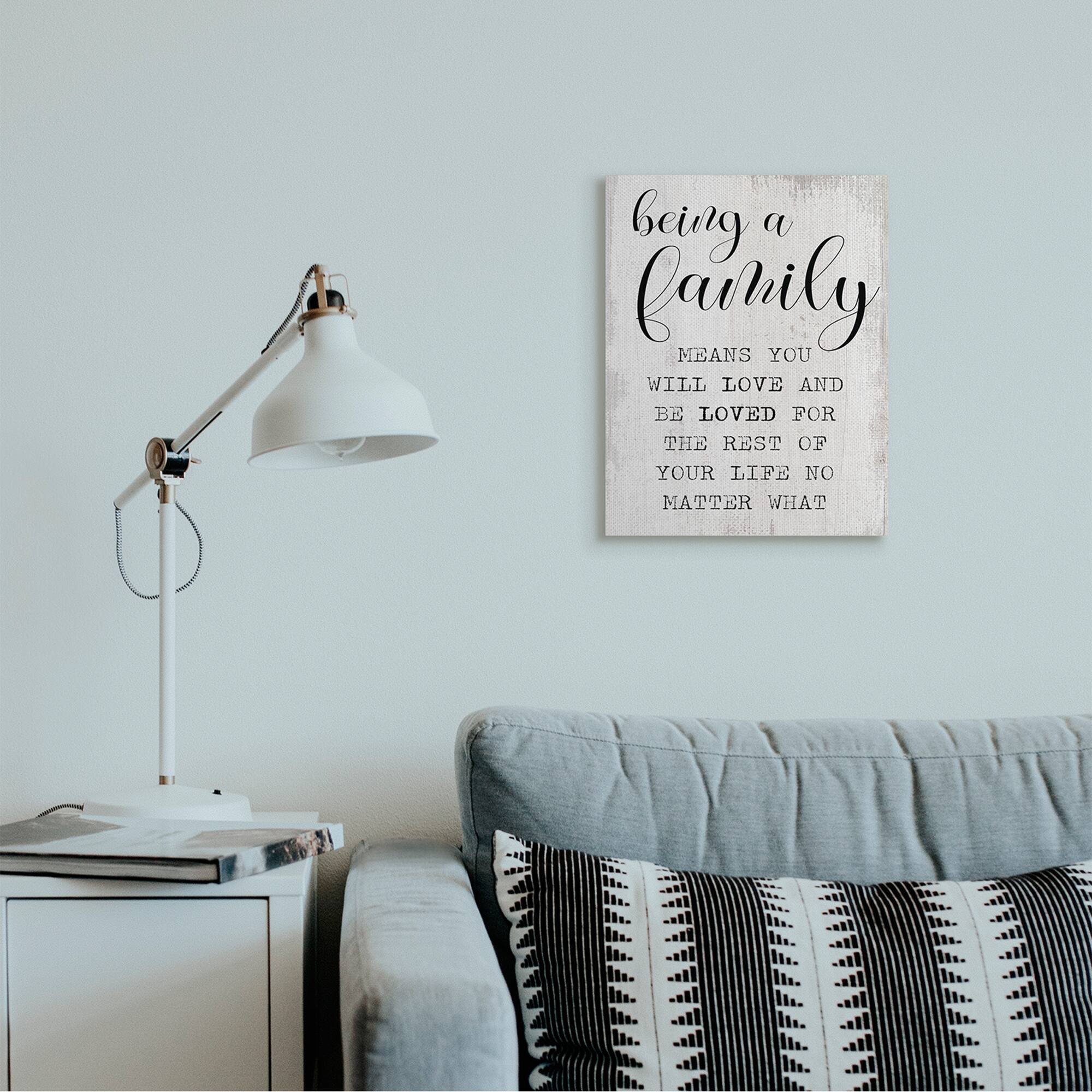 Stupell Industries Family Is Being Loved Canvas Wall Art