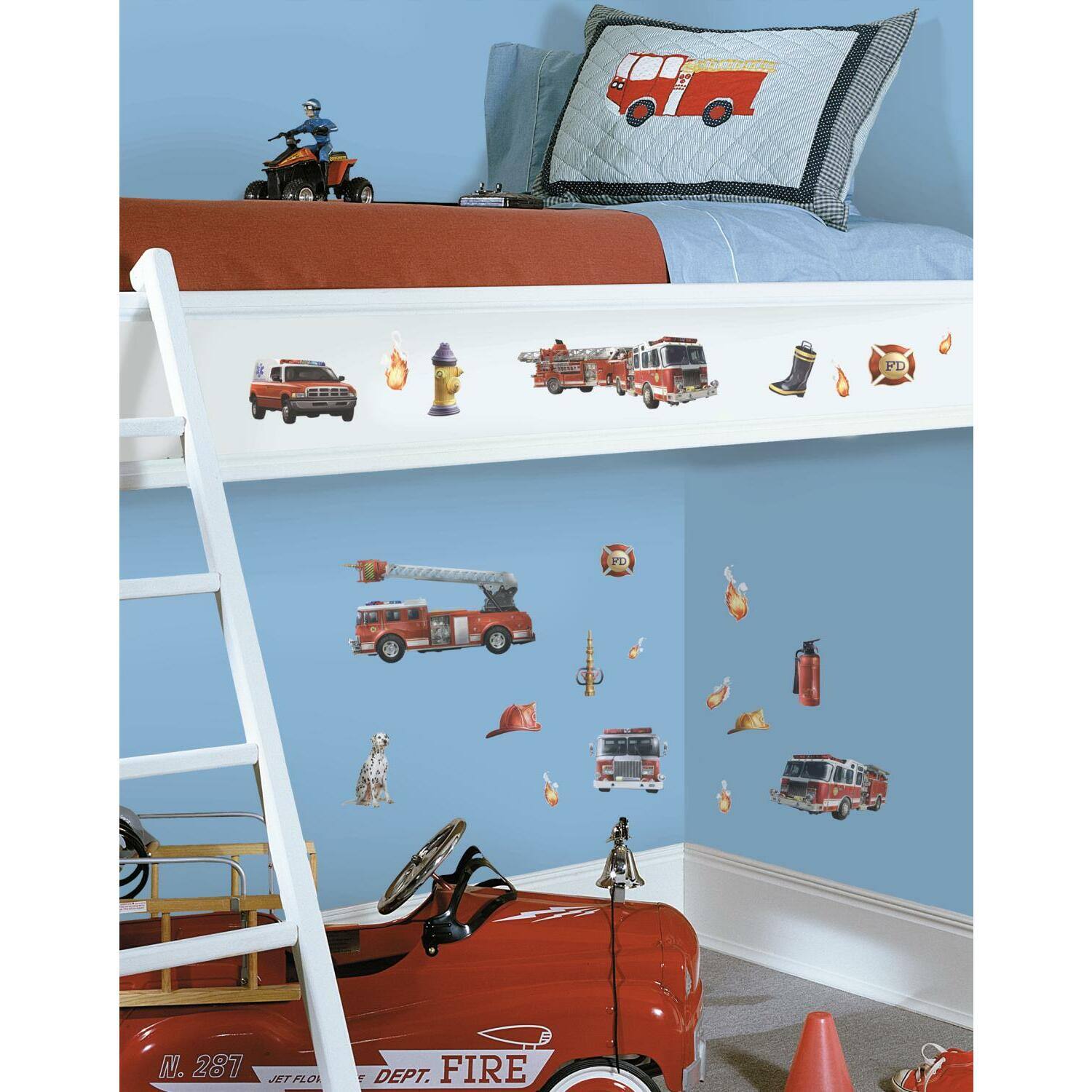 RoomMates Fire Brigade Peel & Stick Wall Decals