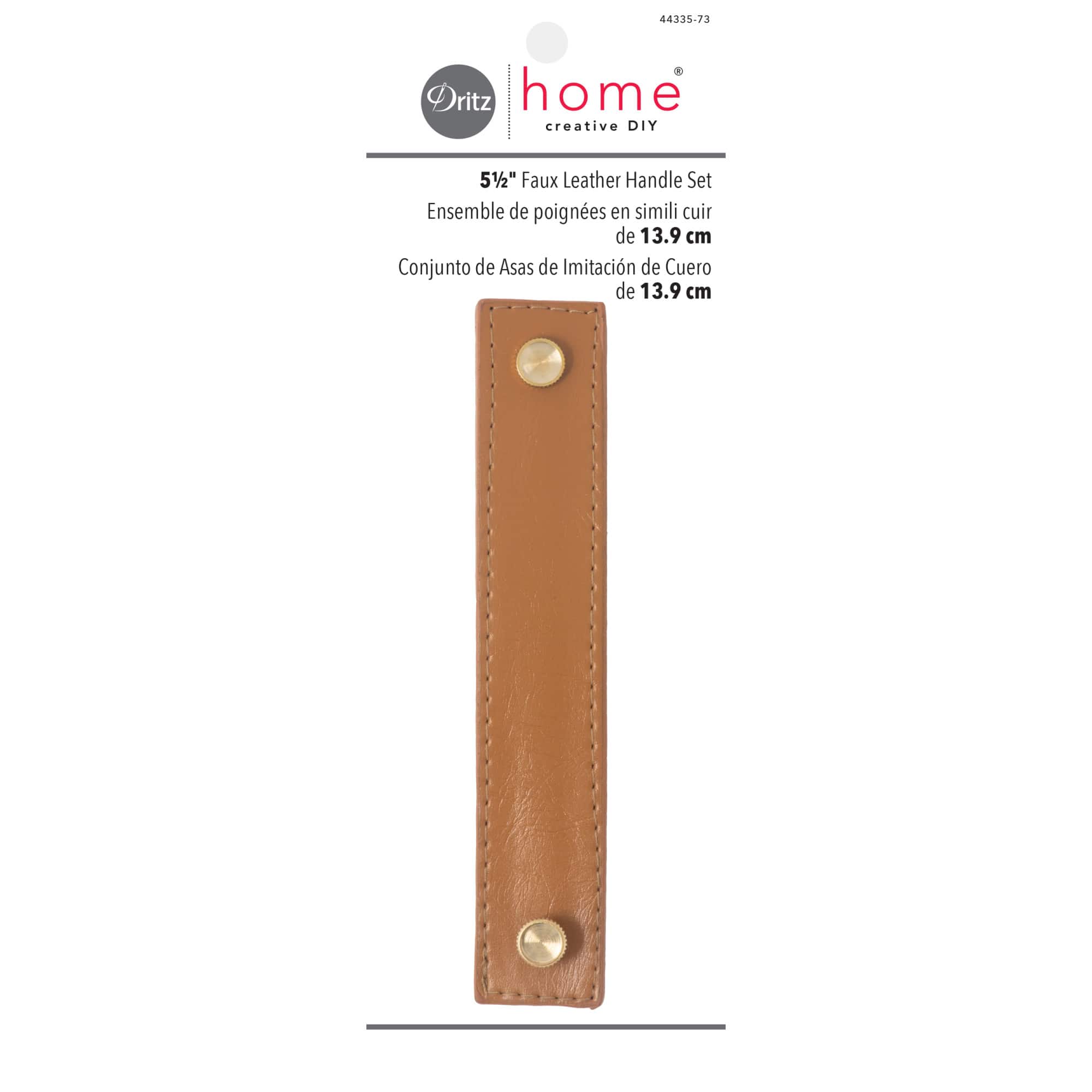 Dritz® Home 5.5'' Faux Leather Handle Set
