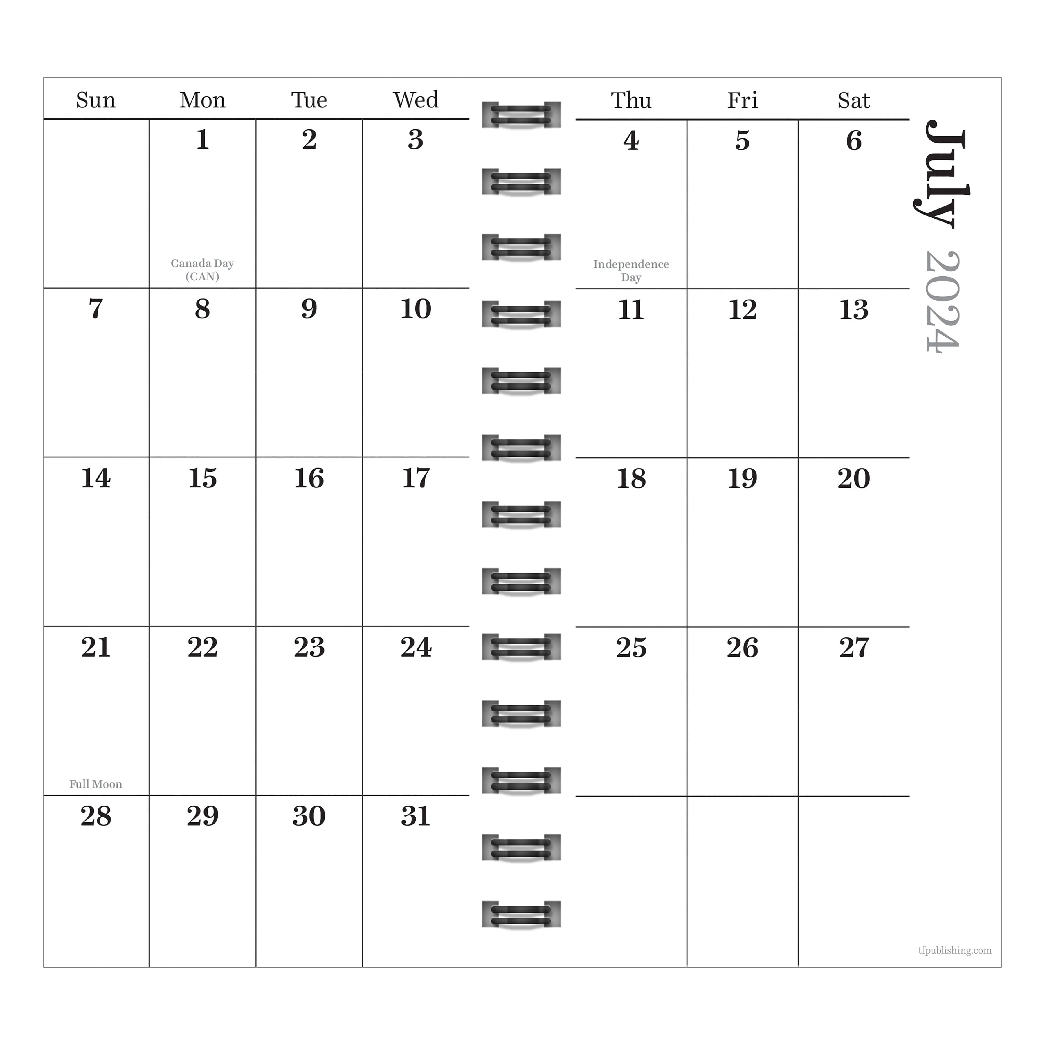 TF Publishing 2024-2025 Small Blue Plaid Spiral Weekly Monthly Planner