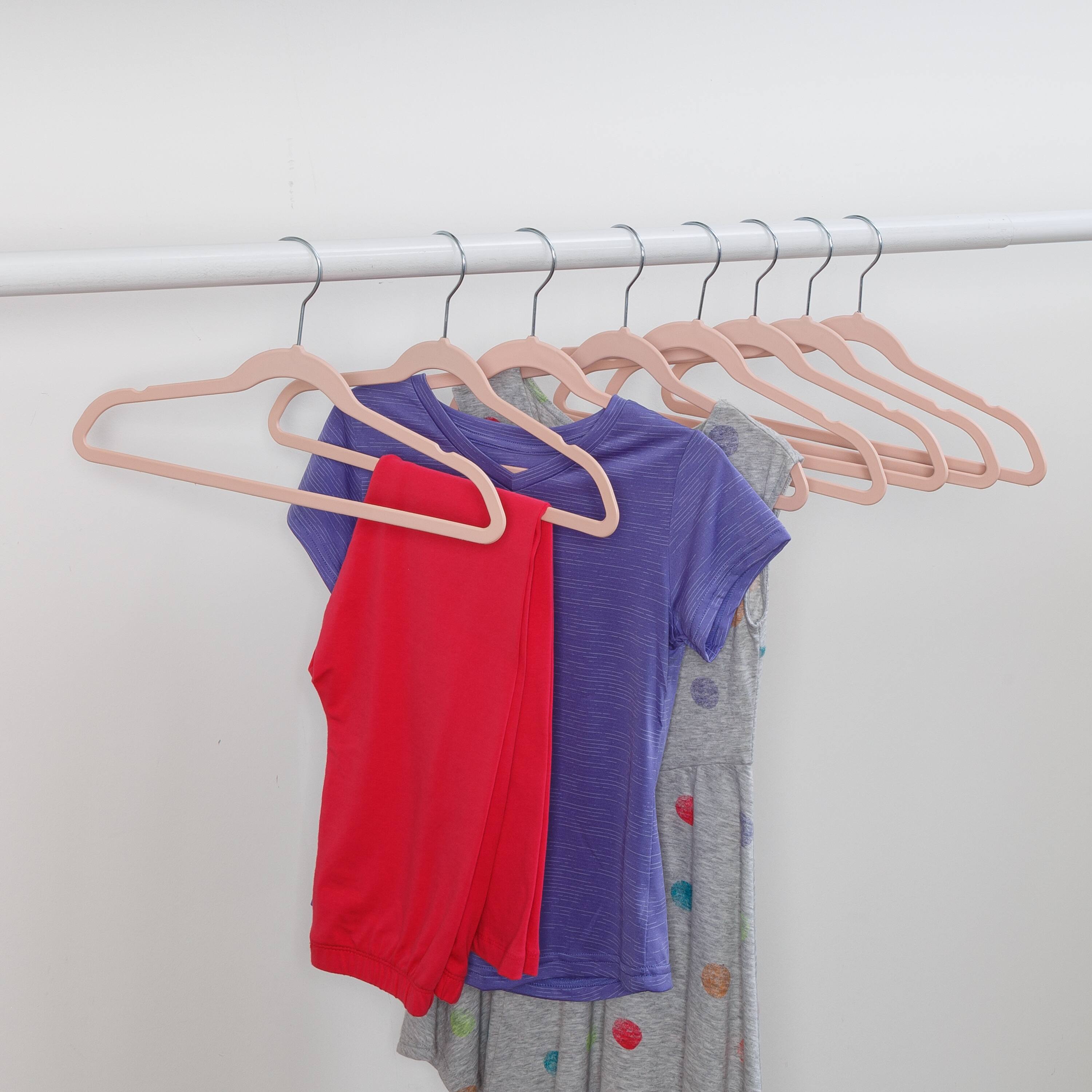 Honey Can Do Slim Profile Rubber Kids Hangers