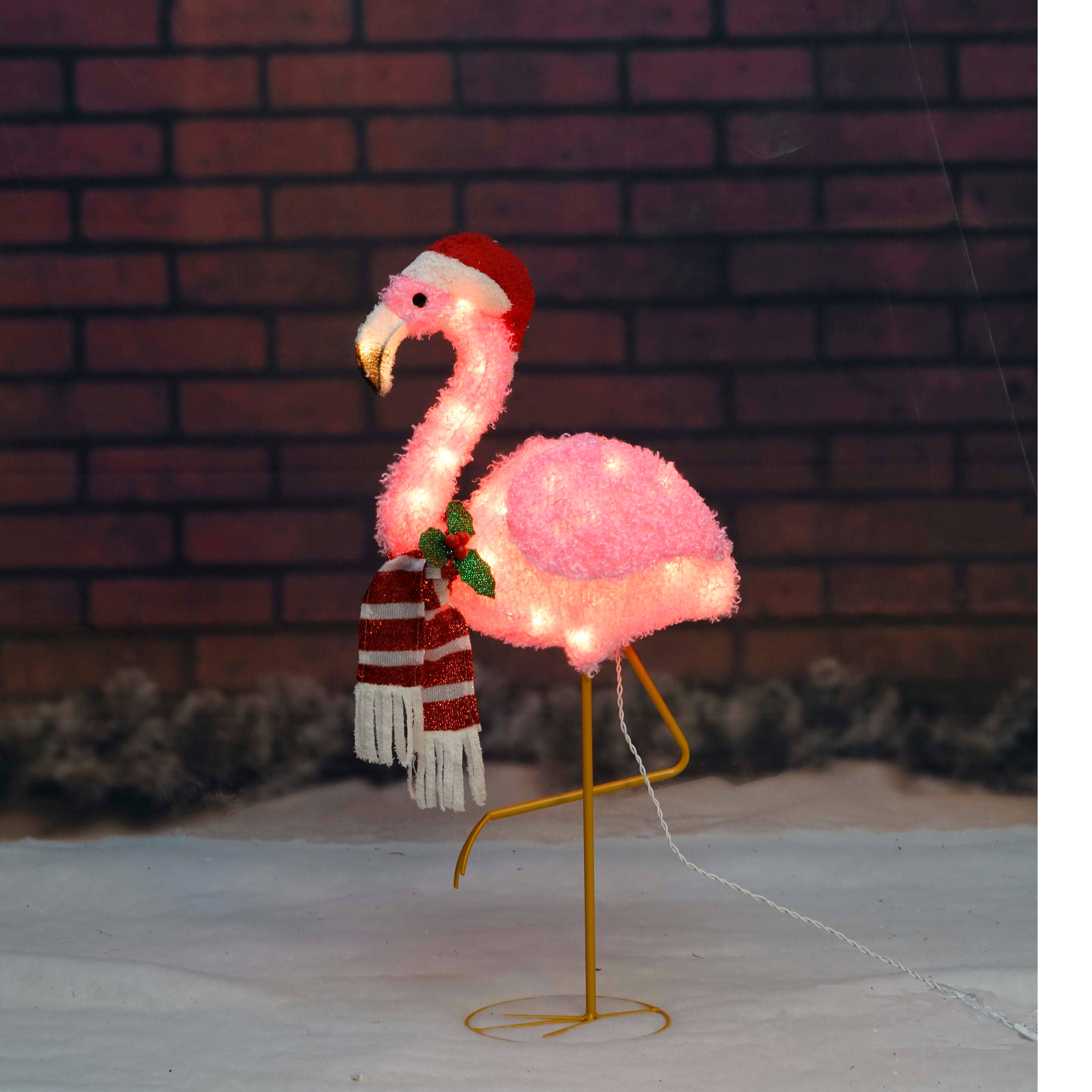 2.5ft. Plush Flamingo Sculpture