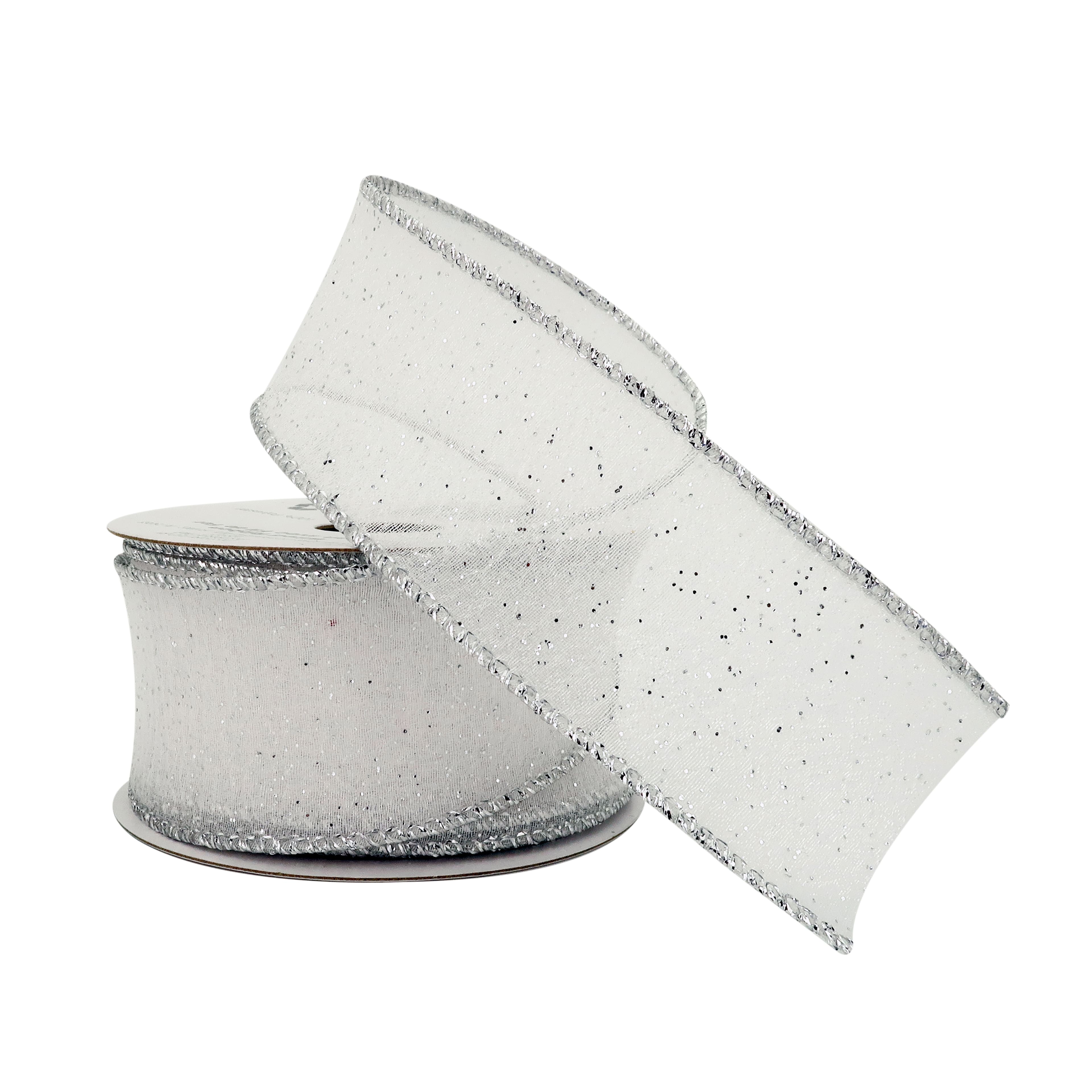 12 Pack: 1.5" x 3yd. Sheer Wired Sparkle Ribbon by Celebrate It®