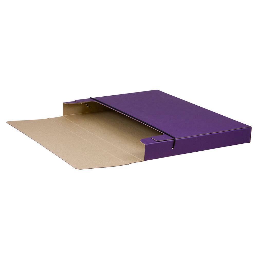 JAM Paper Strong Thick Portfolio Carrying Case with Elastic Band Closure
