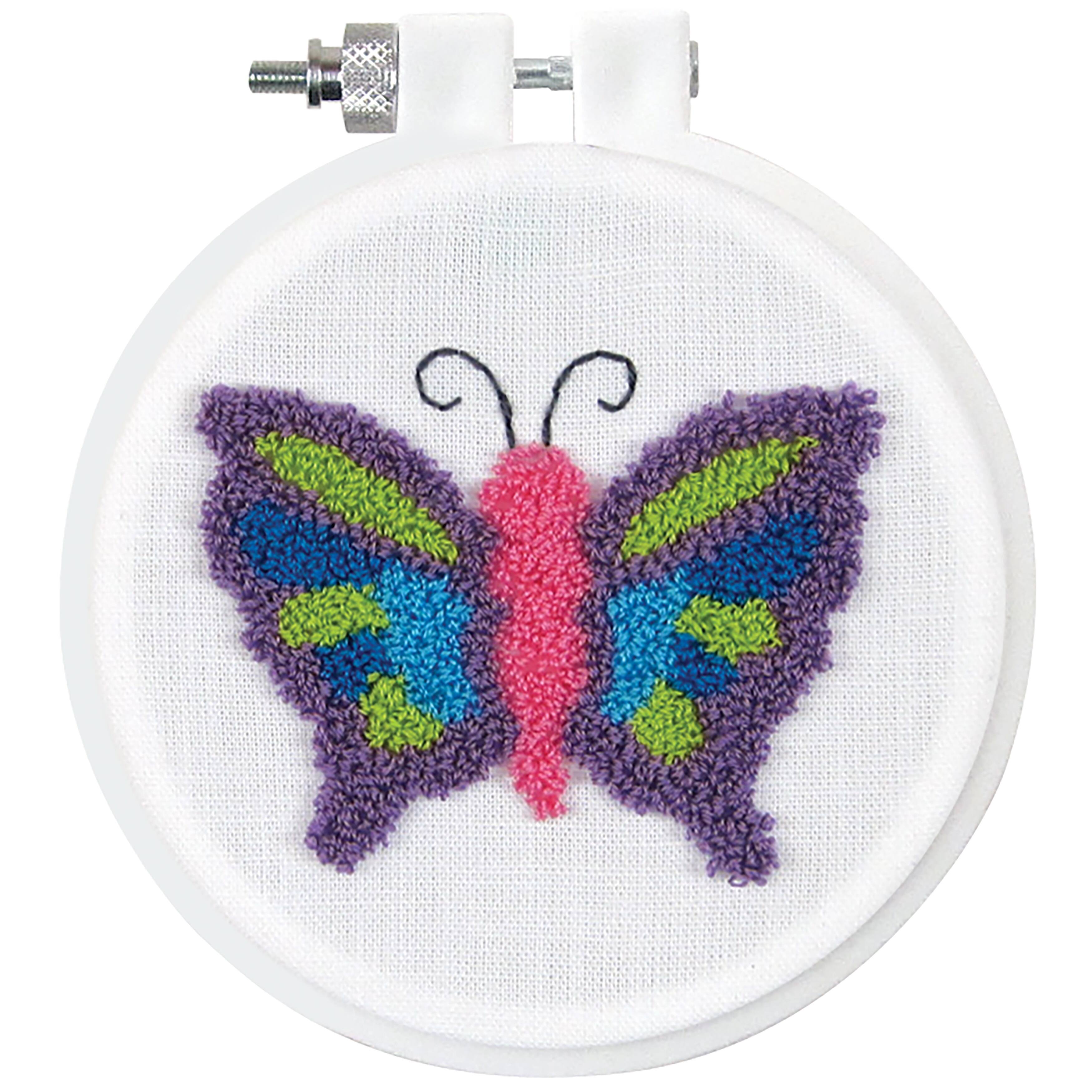 Design Works™ Round-Butterfly Punch Needle Kit