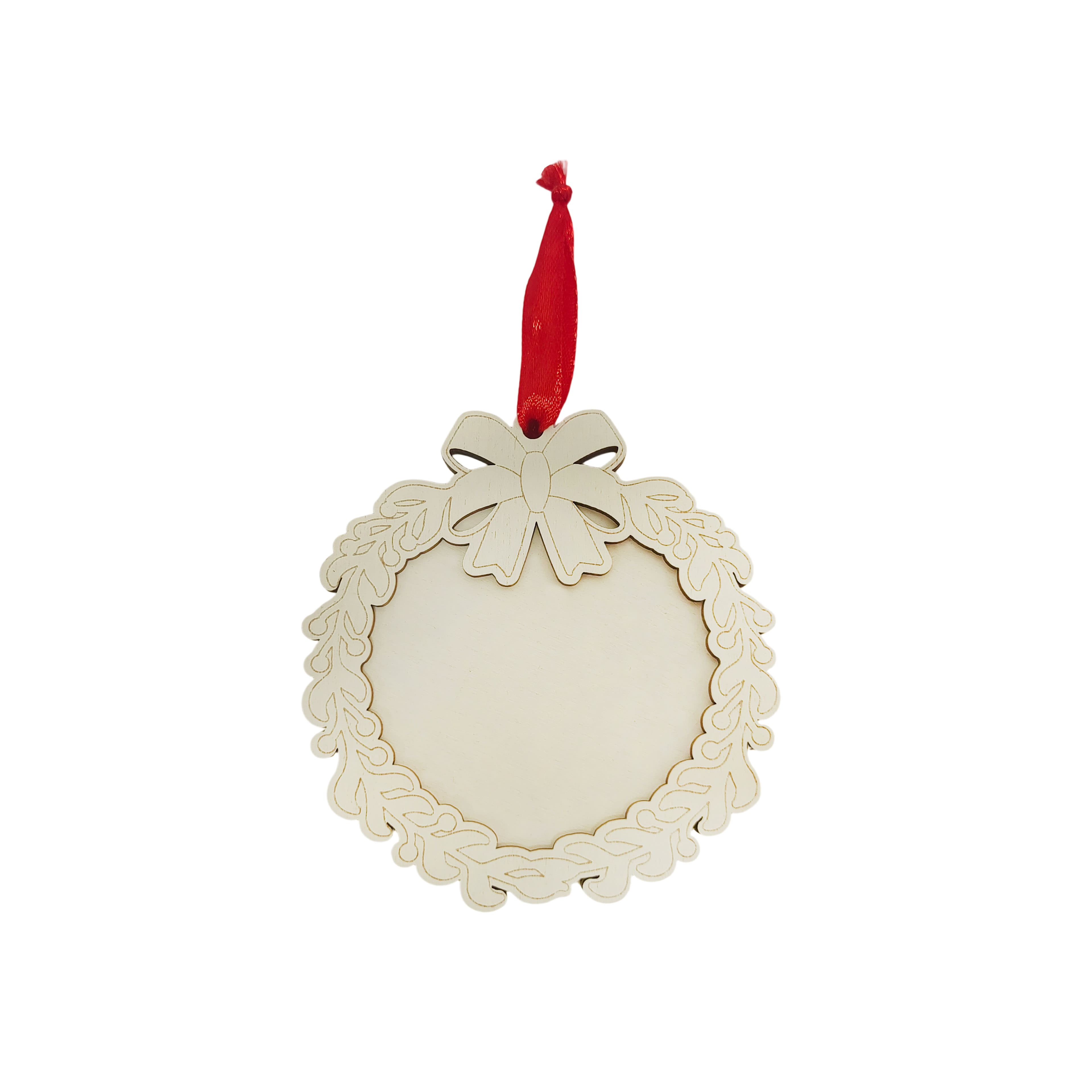 4&#x22; Unfinished DIY Wood Wreath Ornament by Make Market&#xAE;