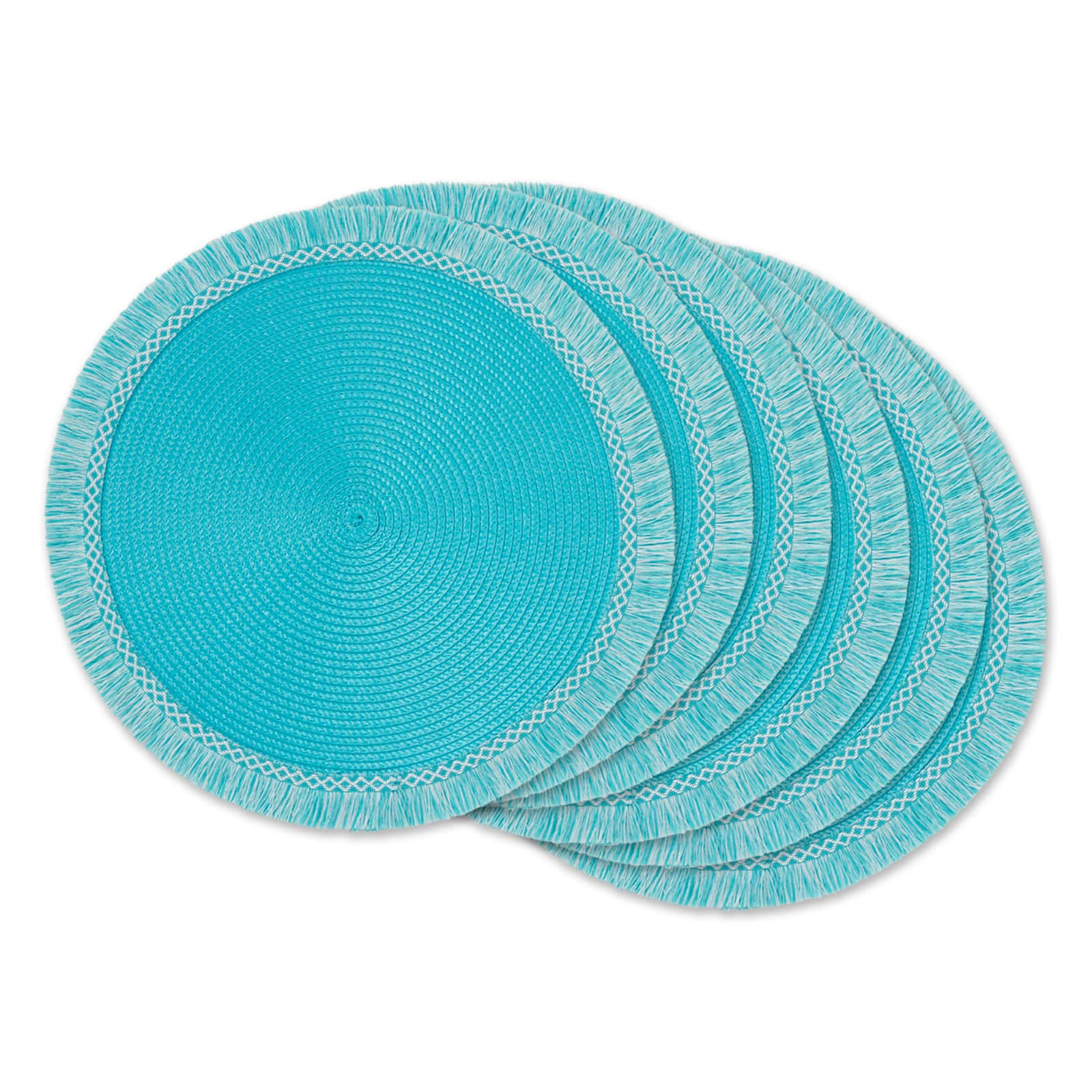 DII® Round Fringed Placemats, 6ct.