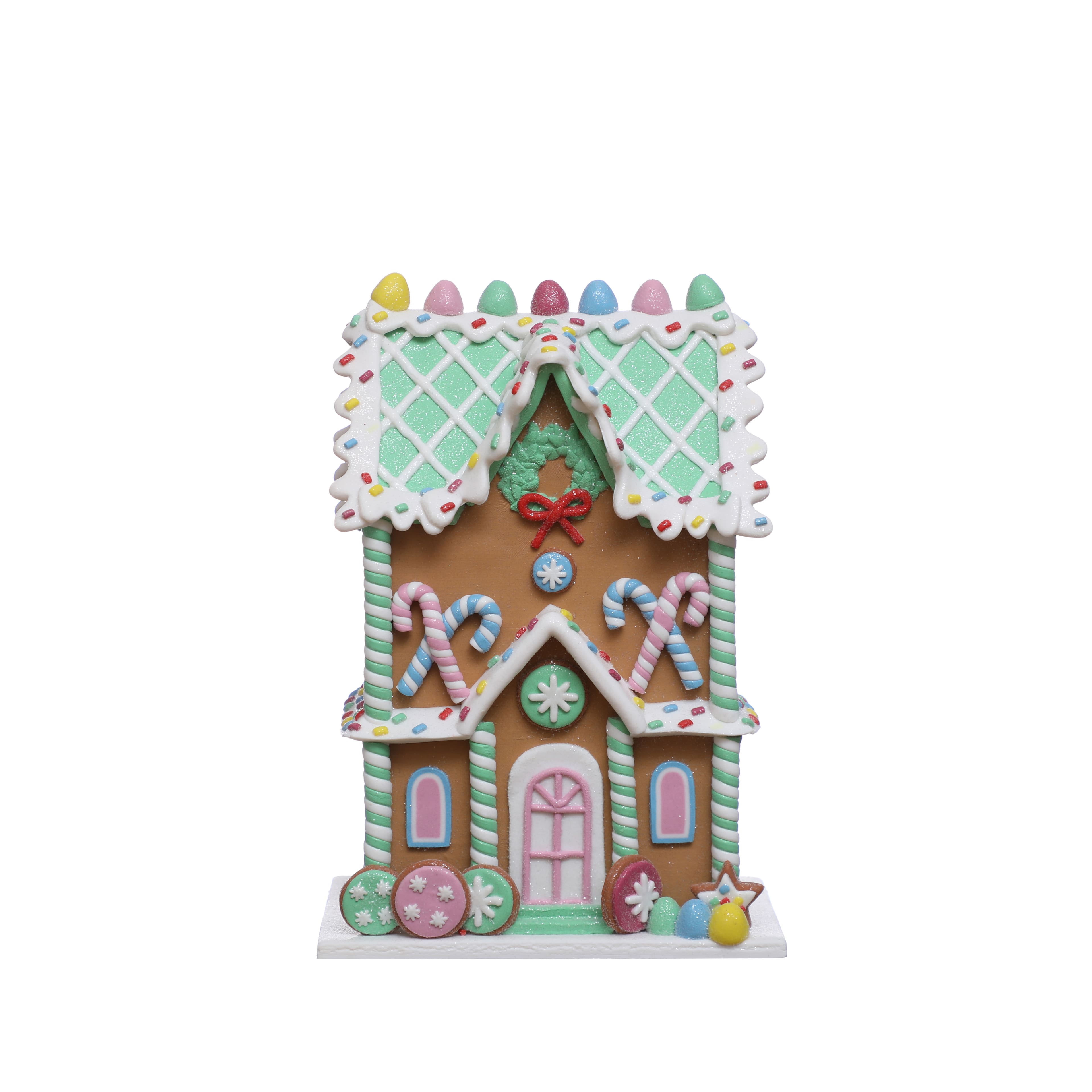 Sprinkle Shop 9.5&#x22; Clay Gingerbread House Tabletop D&#xE9;cor by Ashland&#xAE;