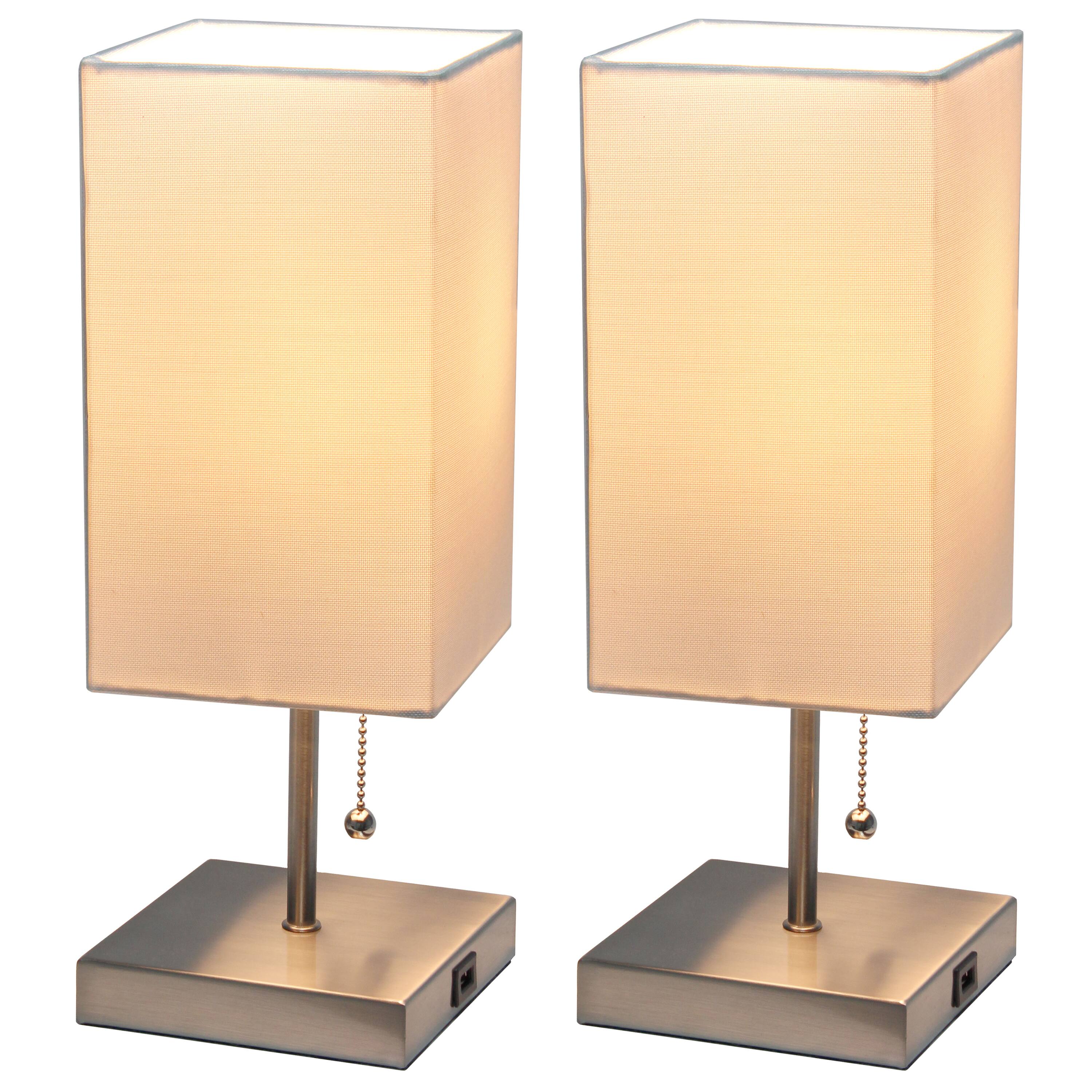 Simple Designs Stick Lamp with USB Charging Port