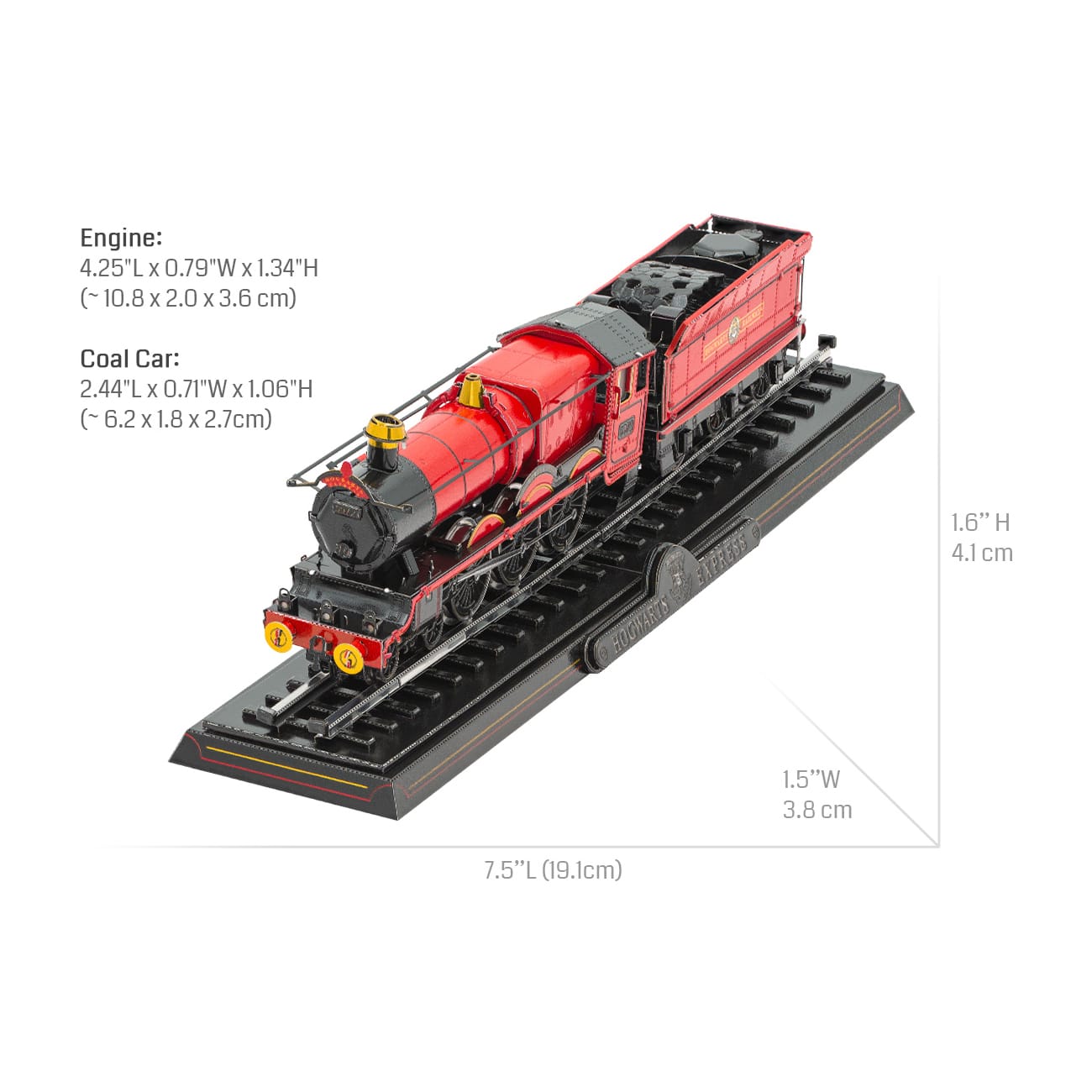 Metal Earth 3D Metal Model Kit - Harry Potter Hogwarts Express with Track