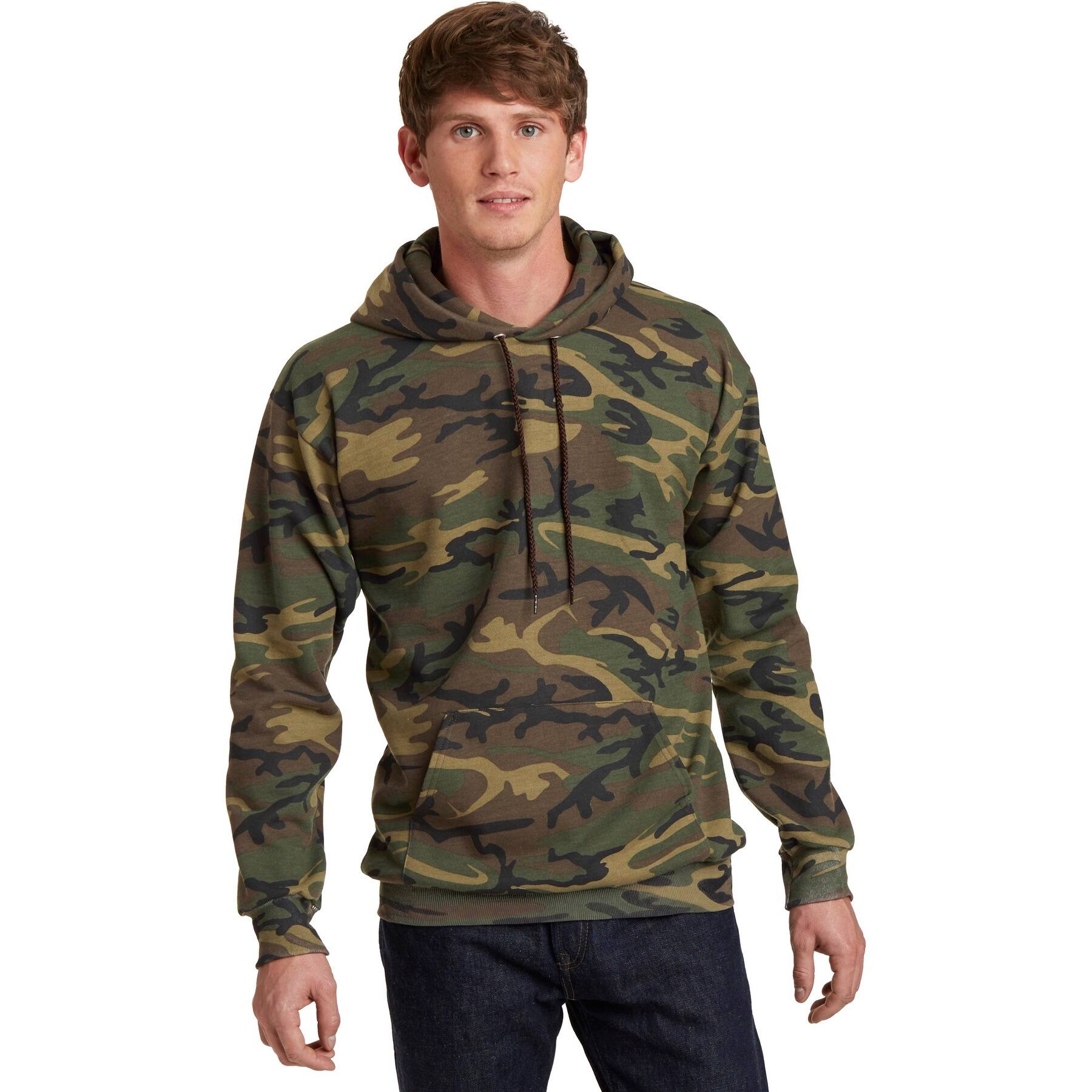 Port & Company® Camo Core Fleece Pullover Hooded Sweatshirt