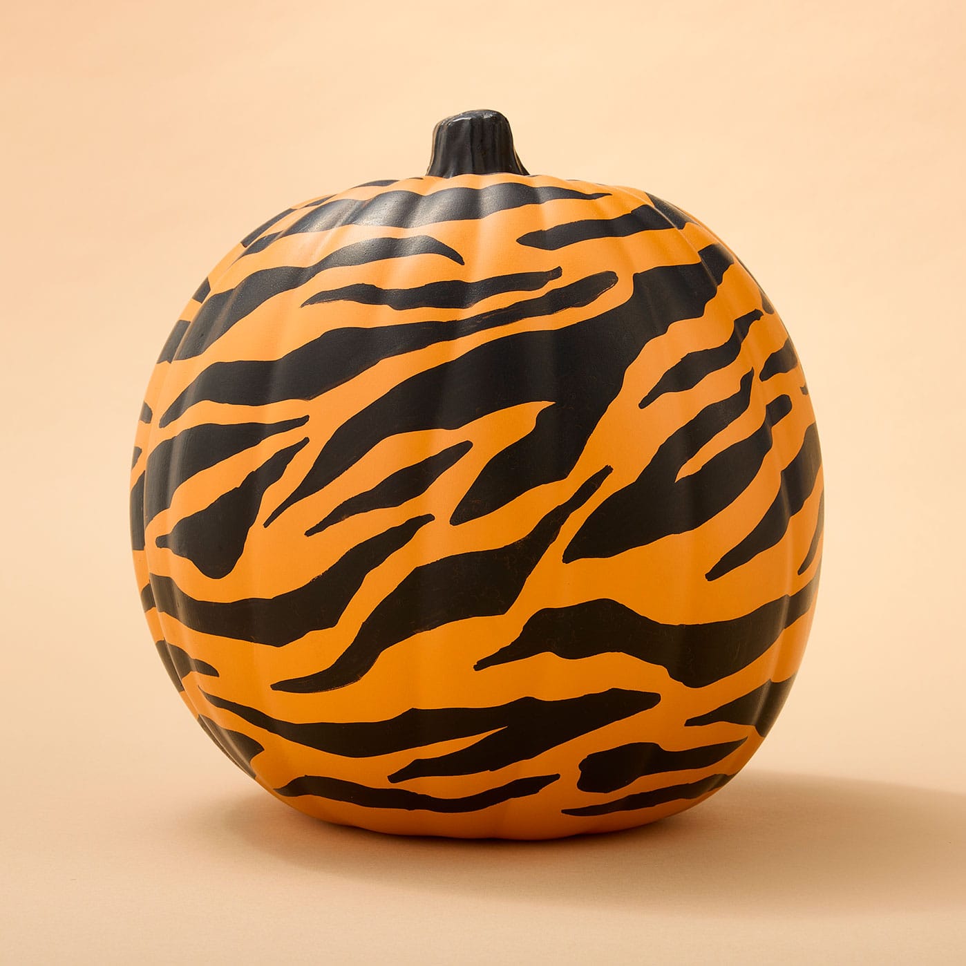 Citrouille à motif de rayures de tigre