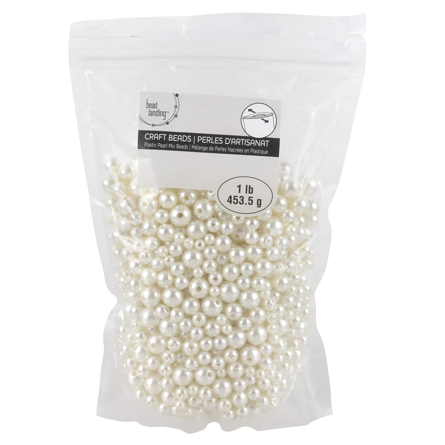 Ivory Plastic Pearl Round Beads by Bead Landing&#x2122;