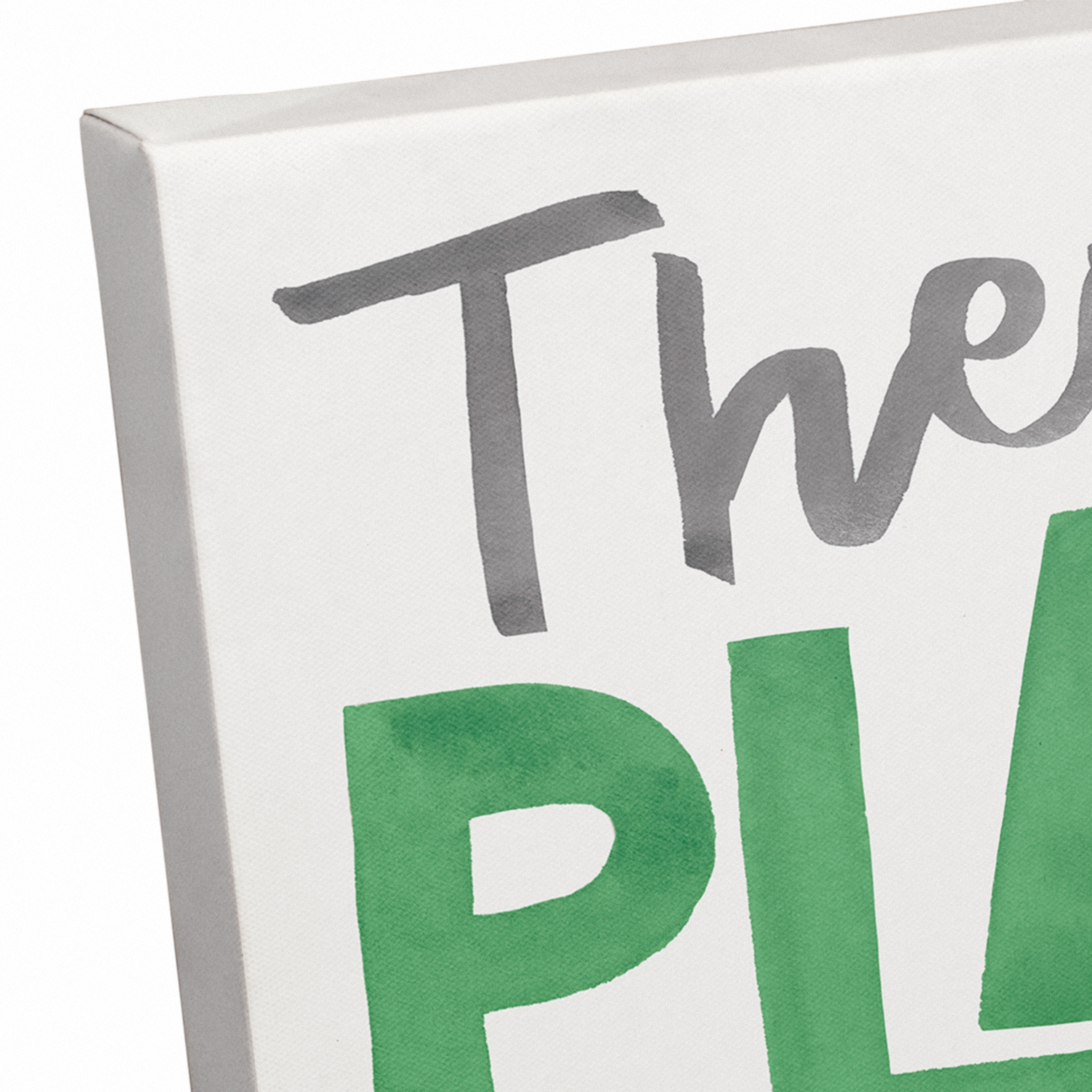 There's No Place like Home for the Holidays Typography Canvas Wall Art