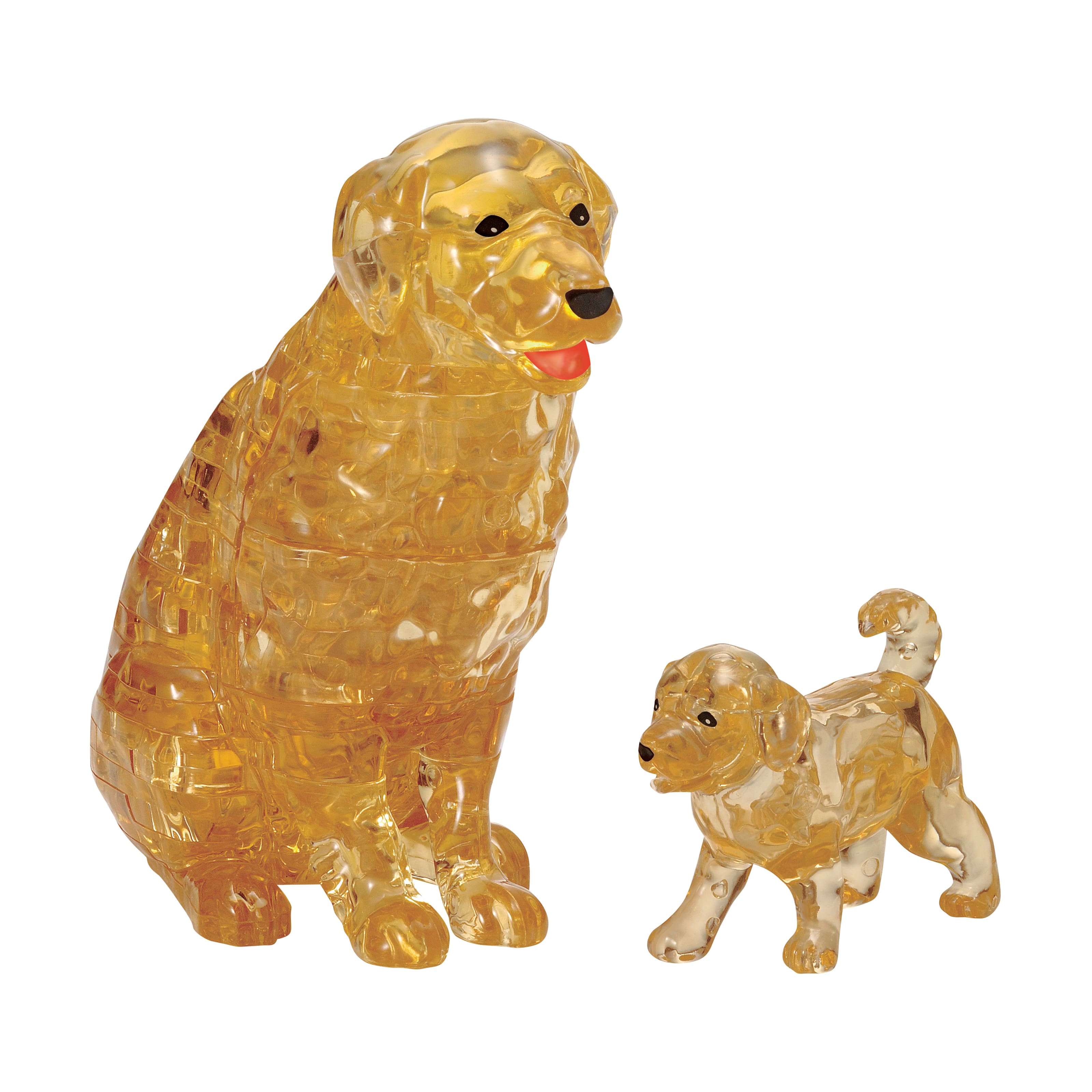 3D Crystal Puzzle - Dog &#x26; Puppy: 47 Pcs