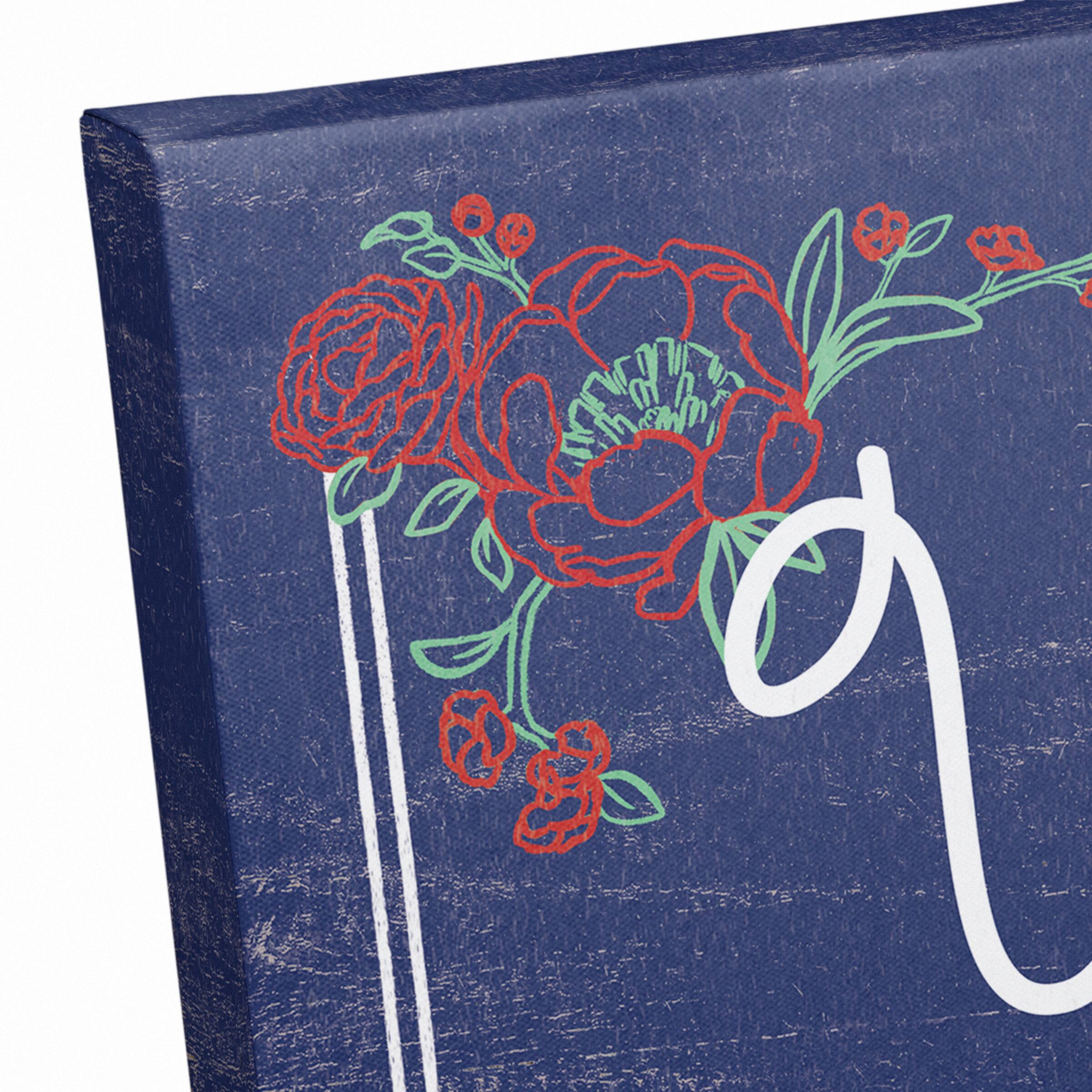 United We Stand Script Canvas Wall Art