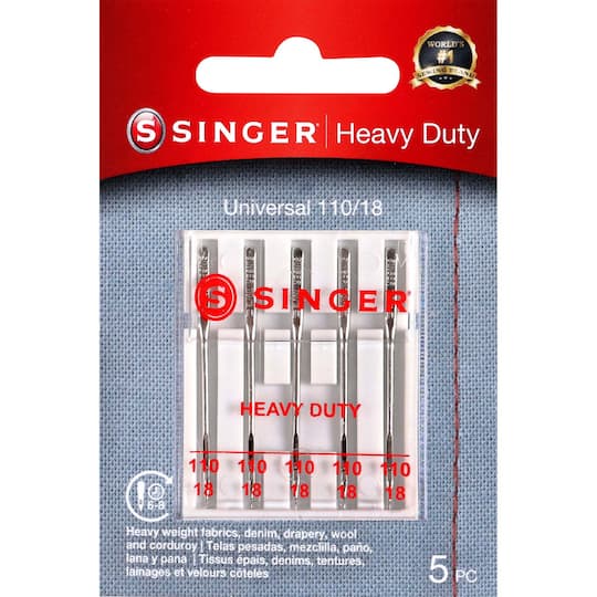 SINGER® Heavy Duty Sewing Machine Needles, 5ct. | Michaels