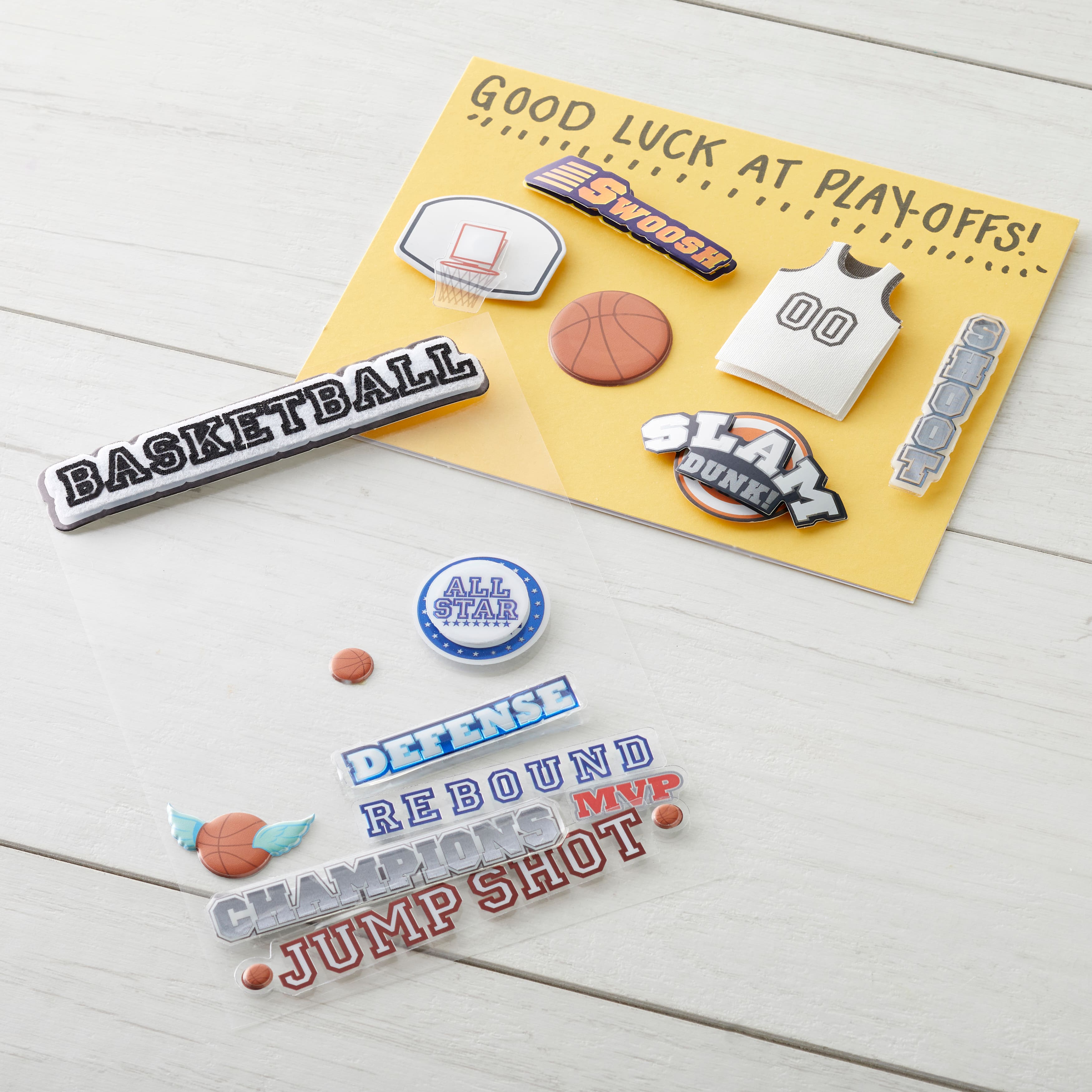 Signature™ Basketball Dimensional Stickers by Recollections™