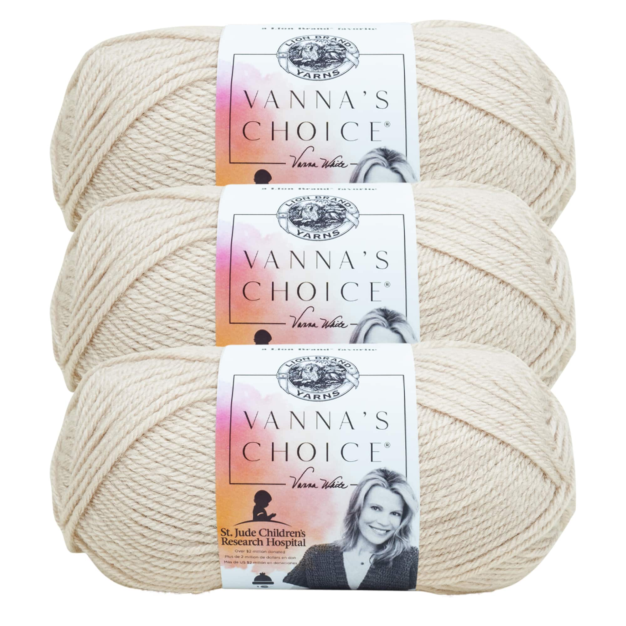 3 Pack Lion Brand® Vanna's Choice® Solid Yarn